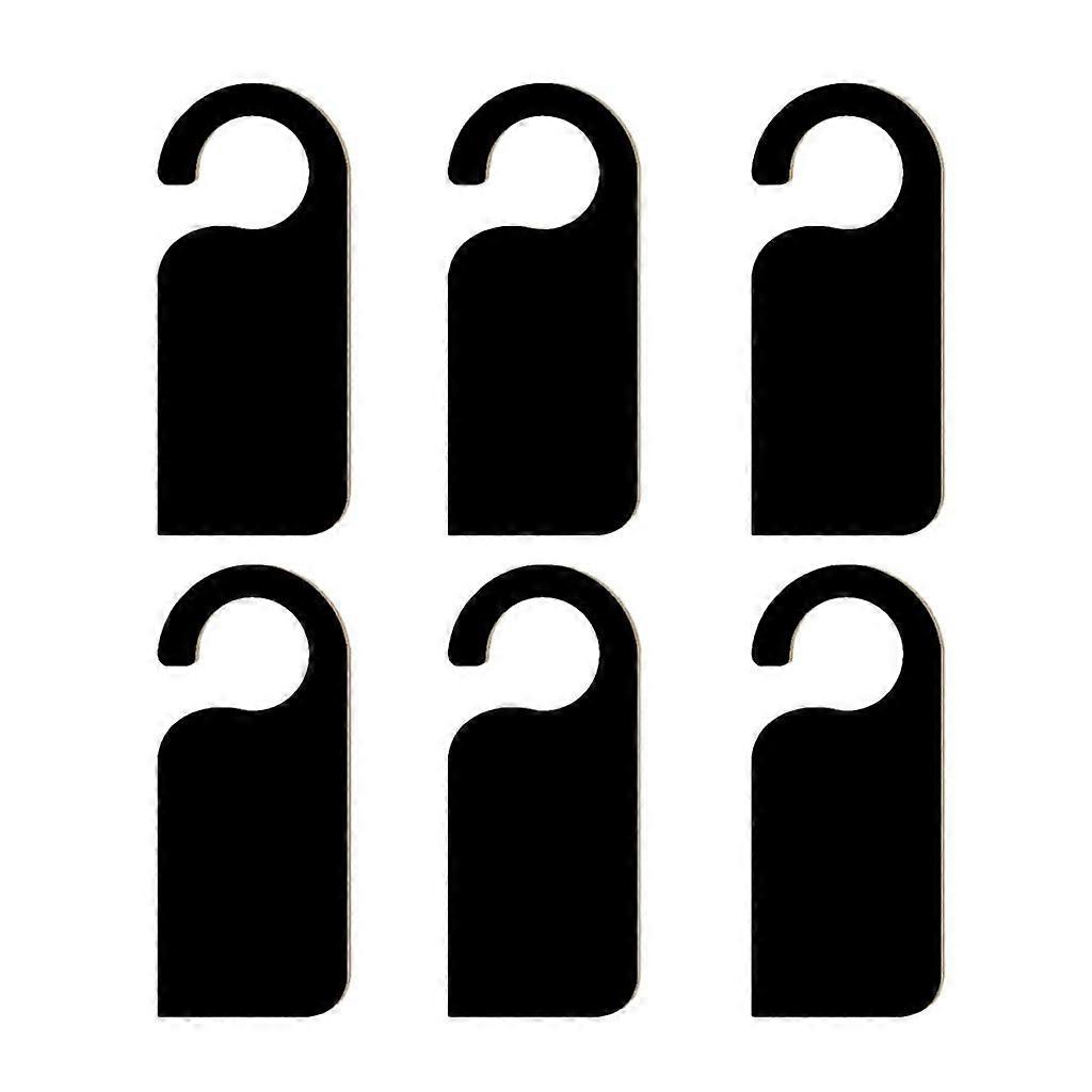 6 x doublesided mini blackboard, chalkboard, doorknob, hanger, sign No. 2