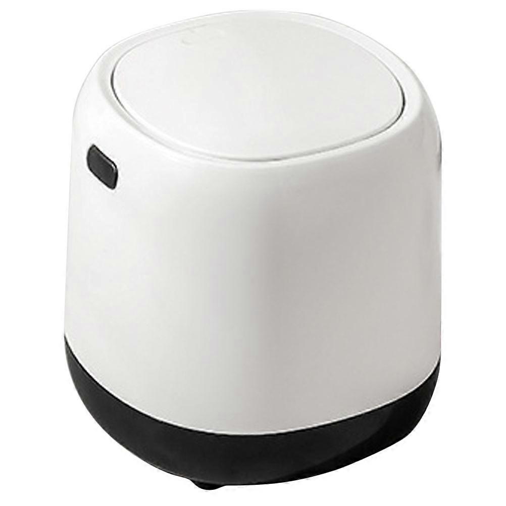 Compact Office Trash Can With Lid For Easy Use Home Users Simple Design Suitable For Various Locations 5.5X5.4X5.1In 1Set
