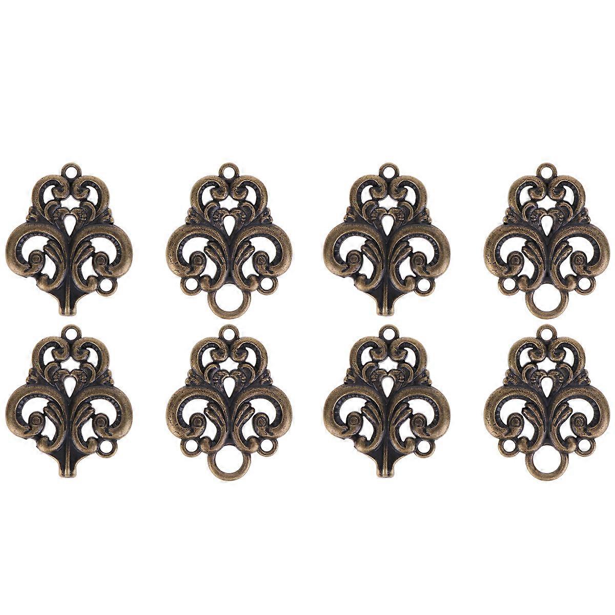 Retro Stand Collar Button Sweater Clips Clothing Decoration For Formal Occasions 3.50X2.90X0.30CM 4 Pairs