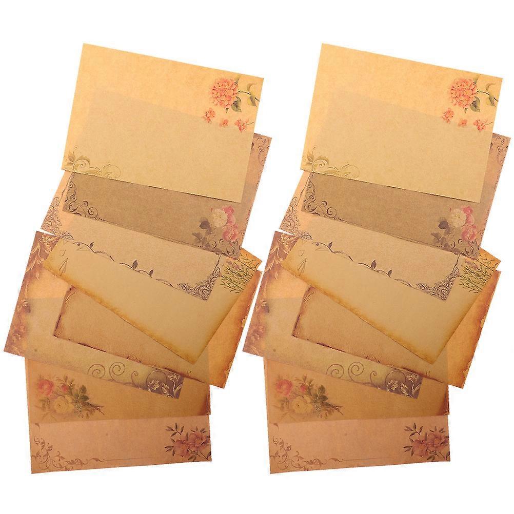 Mixed Style Retro Writing Papers A5 Letter Papers For Lovers Assorted Color Suitable For Message Leaving 40 Sheets