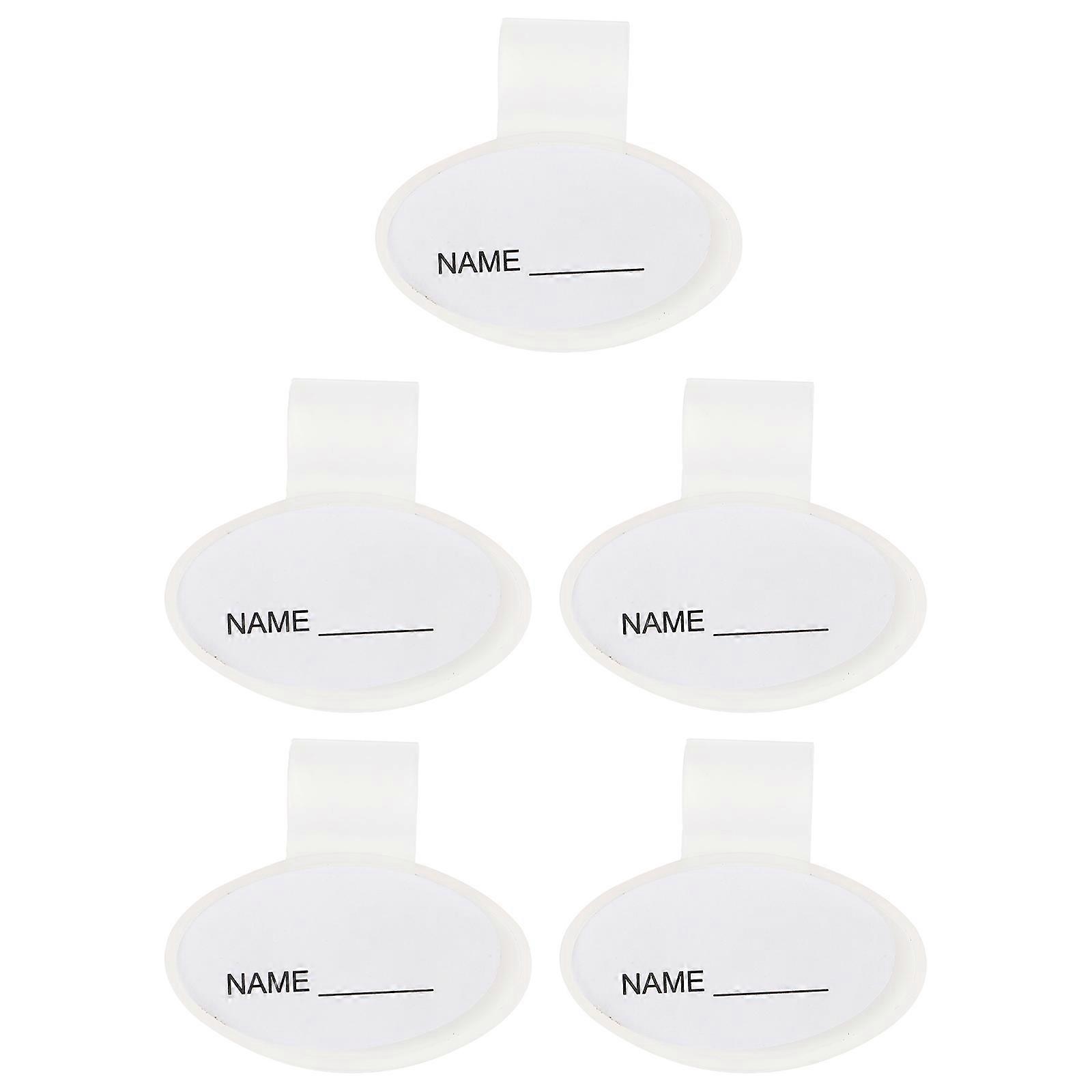 Medication Identification Clip 5Pcs Dual-Sided Name Plate Stethoscope Tube Clip For Medical Practice Daily Plastic