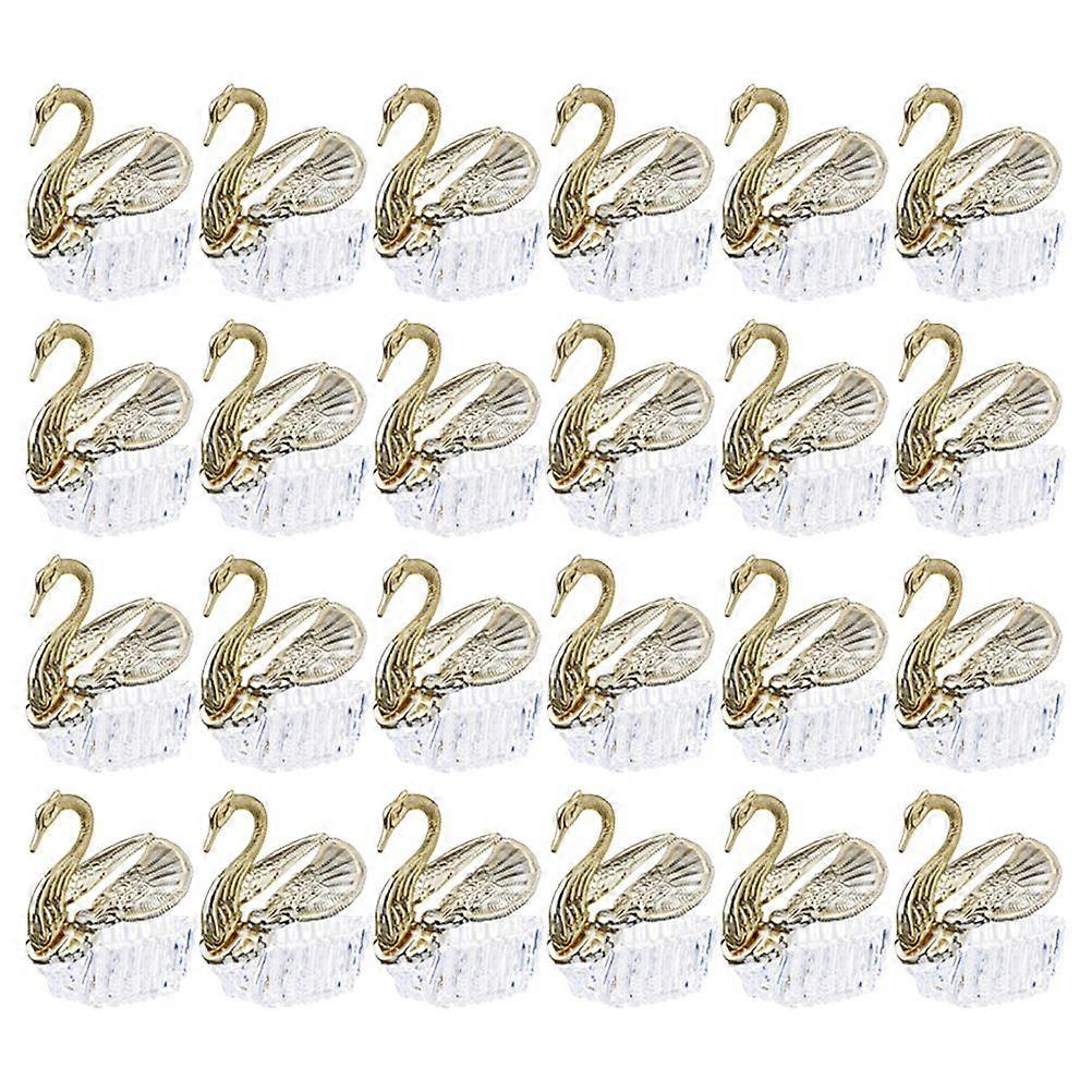24pcs Candy Boxes Decorative Candy Cases European Style Wedding Candy Containers