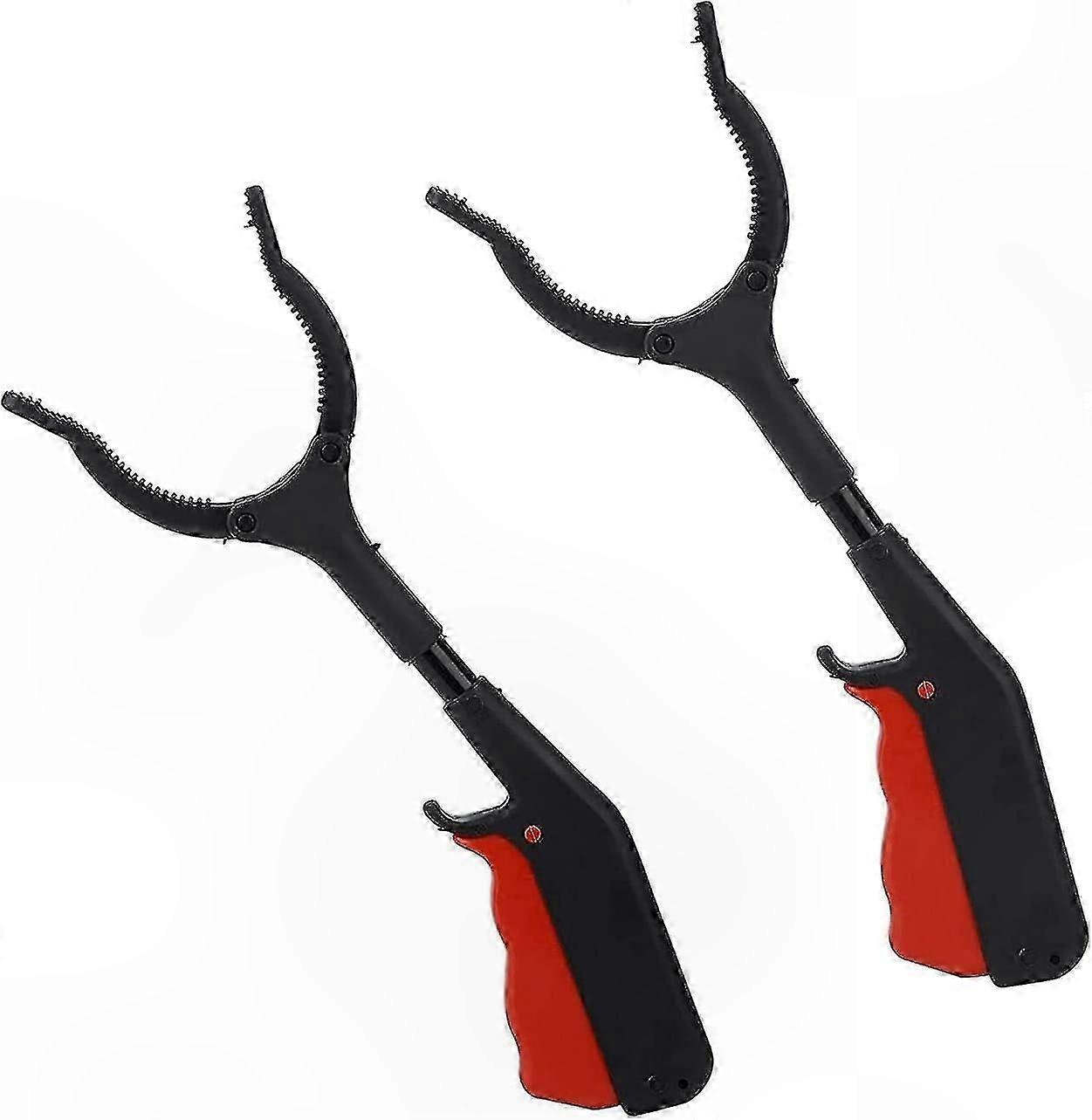 2-Pack 30cm Multi-Function Gripping Tongs for Kids, Seniors, and Garden Use, Durable Collecting and Hygienic Clips