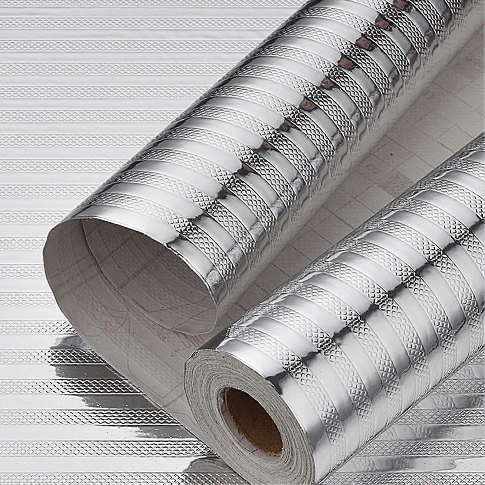 Selfadhesive wallpaper, aluminum foil, waterproof, oilresistant (40*500cm, Color: 3)