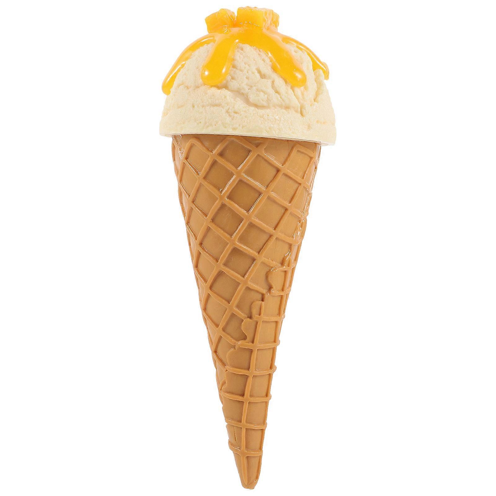 Simulated Ice Cream Cone Model Parties Photo Sessions Shop Display Solid Pvc Construction 1Pack