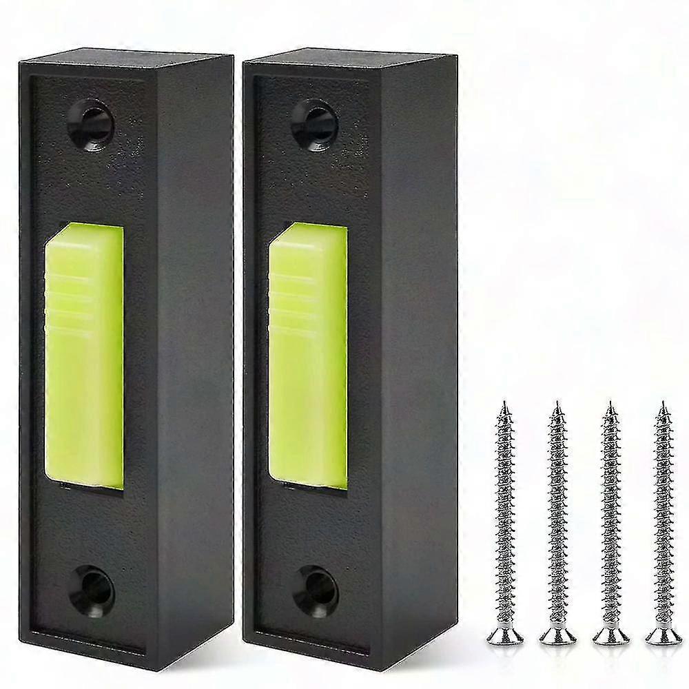 2pcs Universal Garage Door Opener Switch 41a4166 - Lighted Wall Mounted Push Button Black Finish