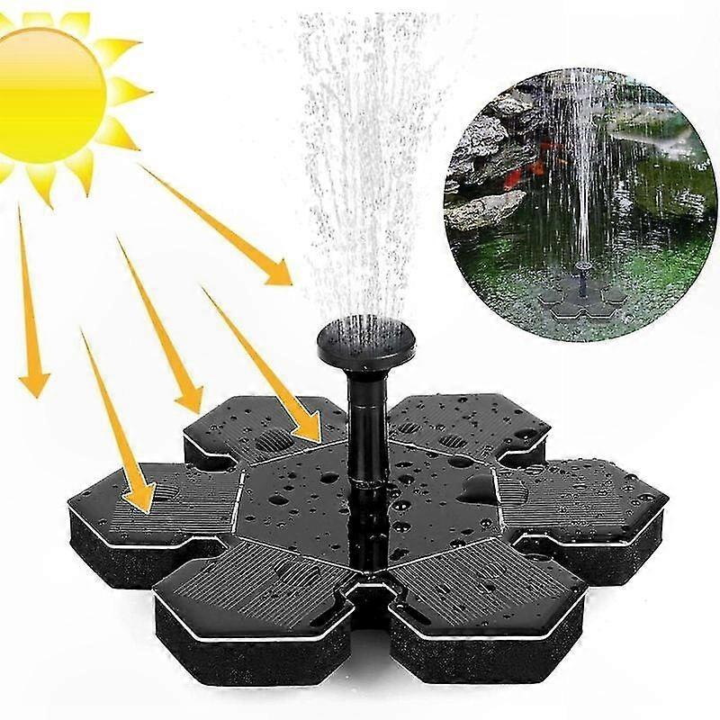 Solar-Powered Outdoor Fountain with 1.5W Panel