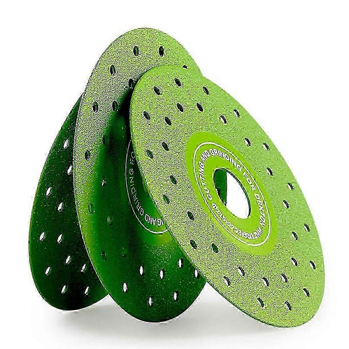 3PCS 115MM Vacuum Brazed Ultra-Thin Multi-Pore Flat Abrasive Sheet-Good