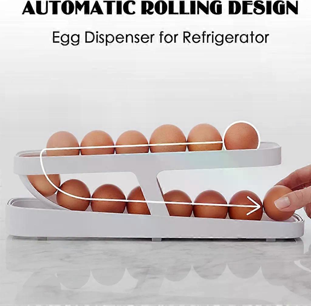 Fridge Egg Holder, 2-Tier Egg Tray for 12-14 Eggs