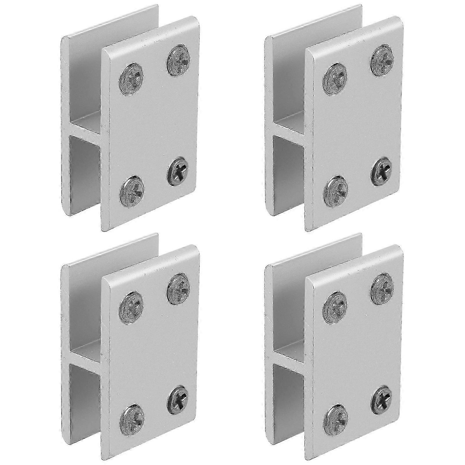 Glass Shelf Brackets Supports, Clamp Style, 4pcs