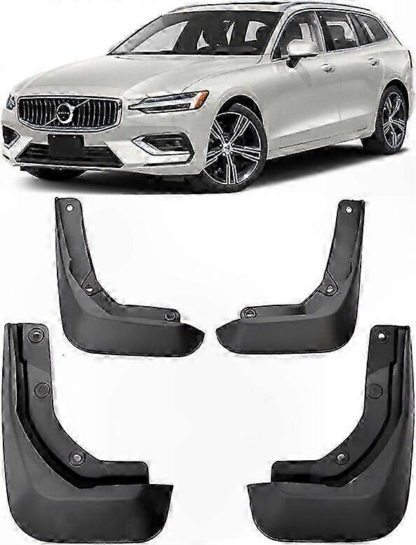 Complete Set of Mud Flaps and Splash Guards for 2019-2024 V60 MK II Fender Protection
