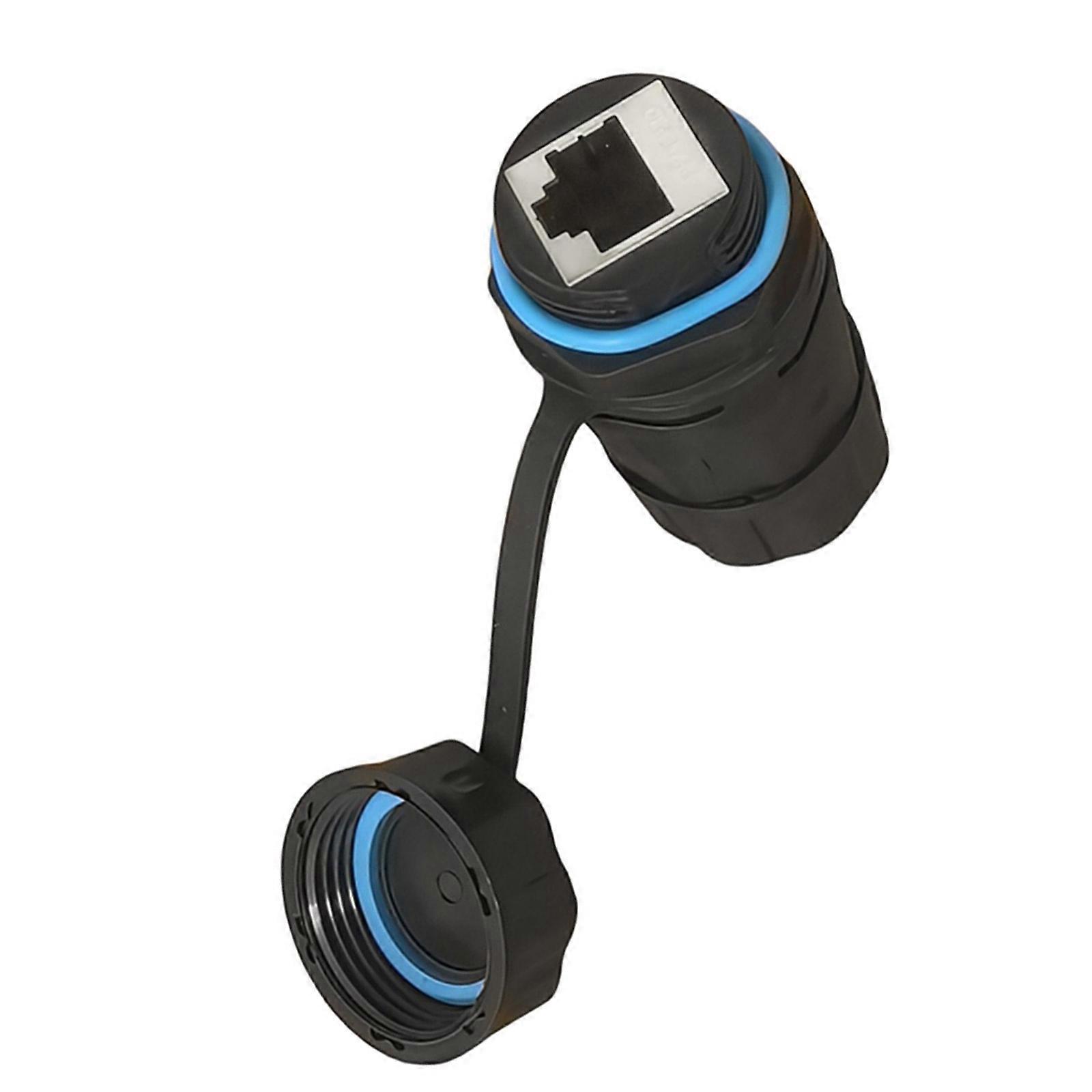 Shielded M23 RJ45 Cat6 Connector Coupler With Easy Assembly For Reliable Gigabit Data Transmission Multicolor