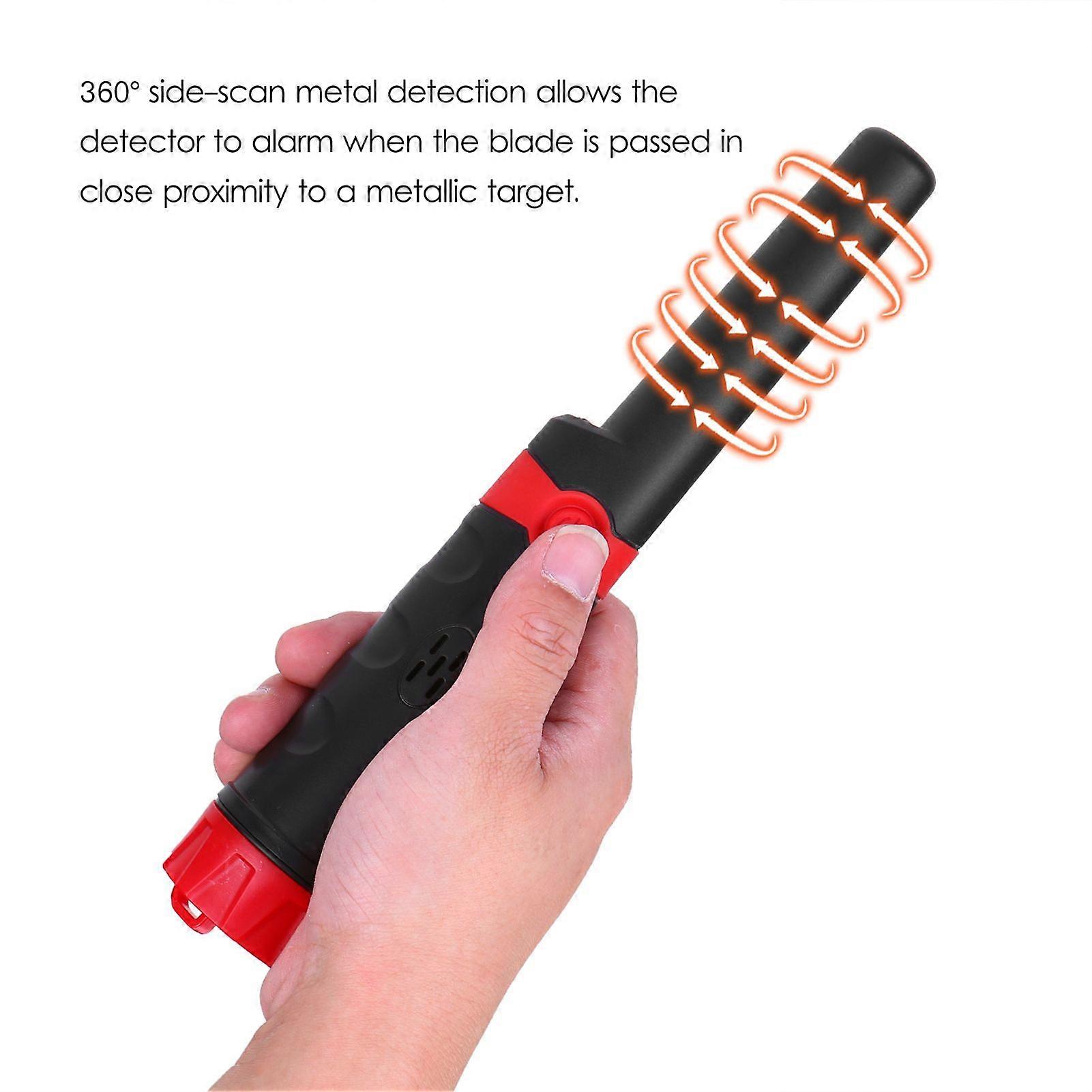 Handheld Pinpointer Metal Detector Portable Pin Pointer Waterproof Metal Pointer Treasure Hunting Tool Metal Locator Buzzer Vibration Automatic Tuning