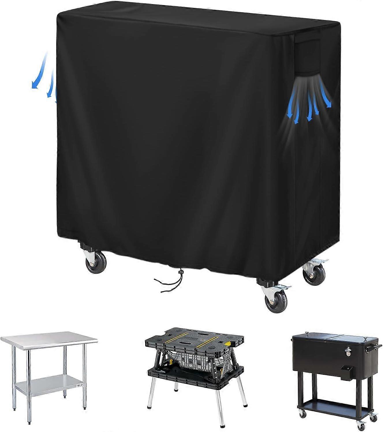 Housse de table de préparation extérieure Rectangle imperméable, Housse de table en acier inoxydable Patio, Workbenc