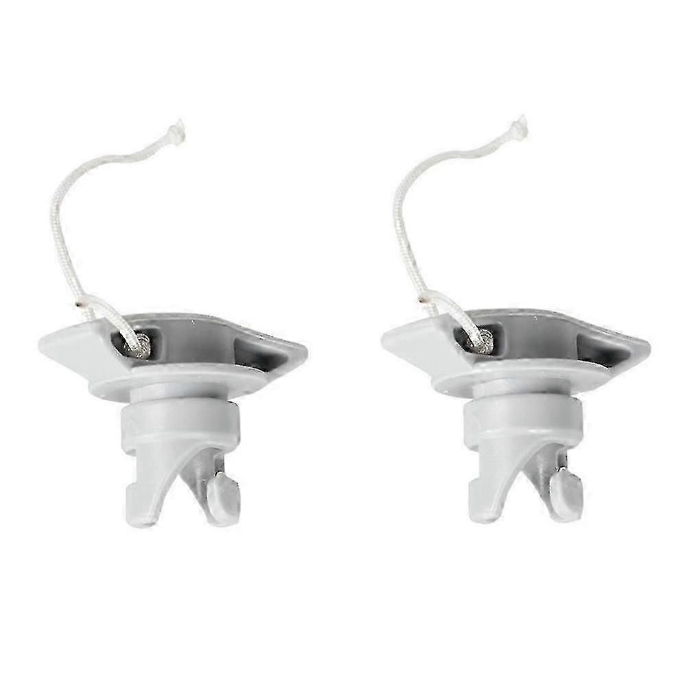 2 stk 8 hull oppblåsbar båt luftventildeksel oppblåsbar luftventilhette båttilbehørgrå szrh a-b