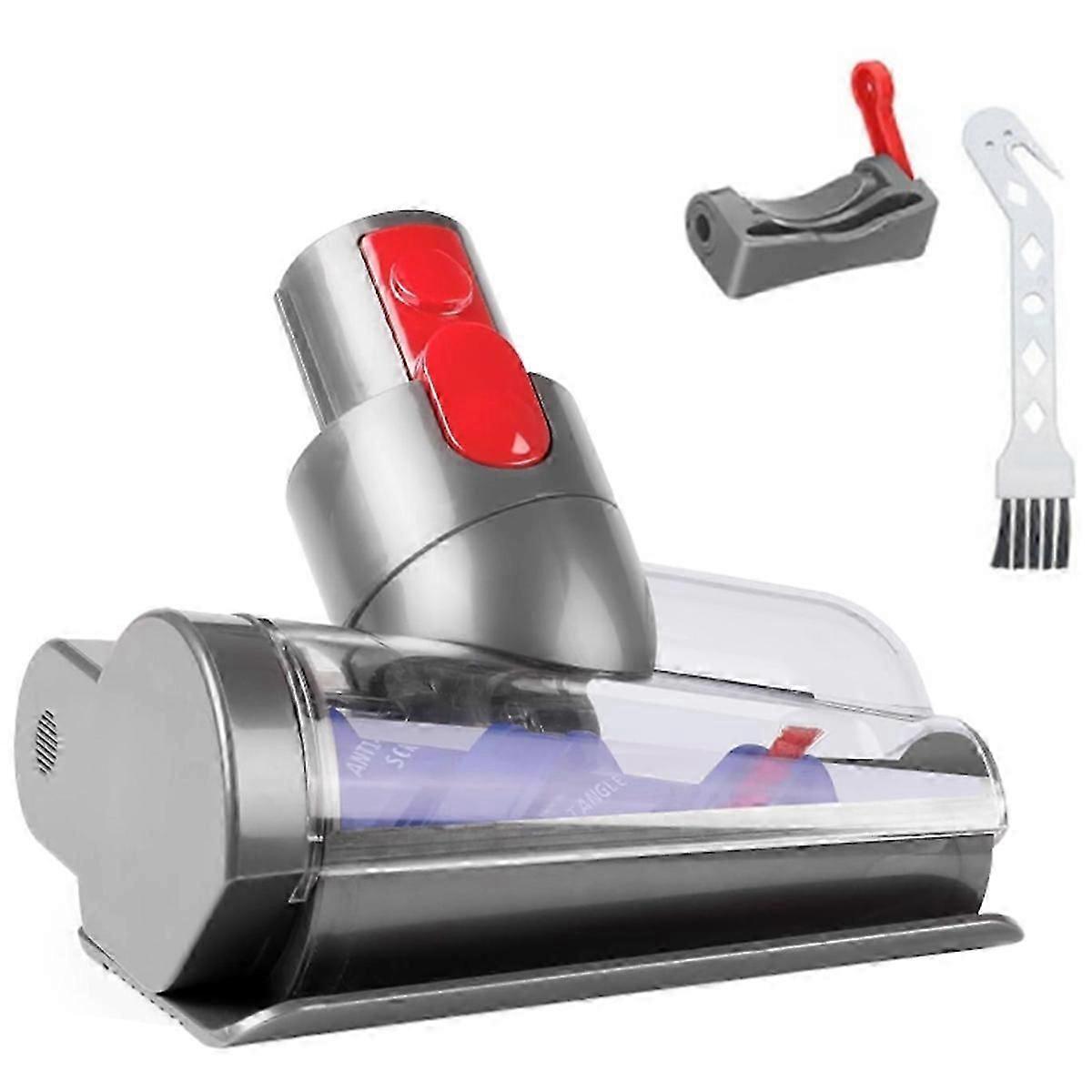Mini Motorized Tool Brush Head compatible Dyson V7 V8 V10 V11 V15 Anti-Tangle Attachment Replacement Head w-jc