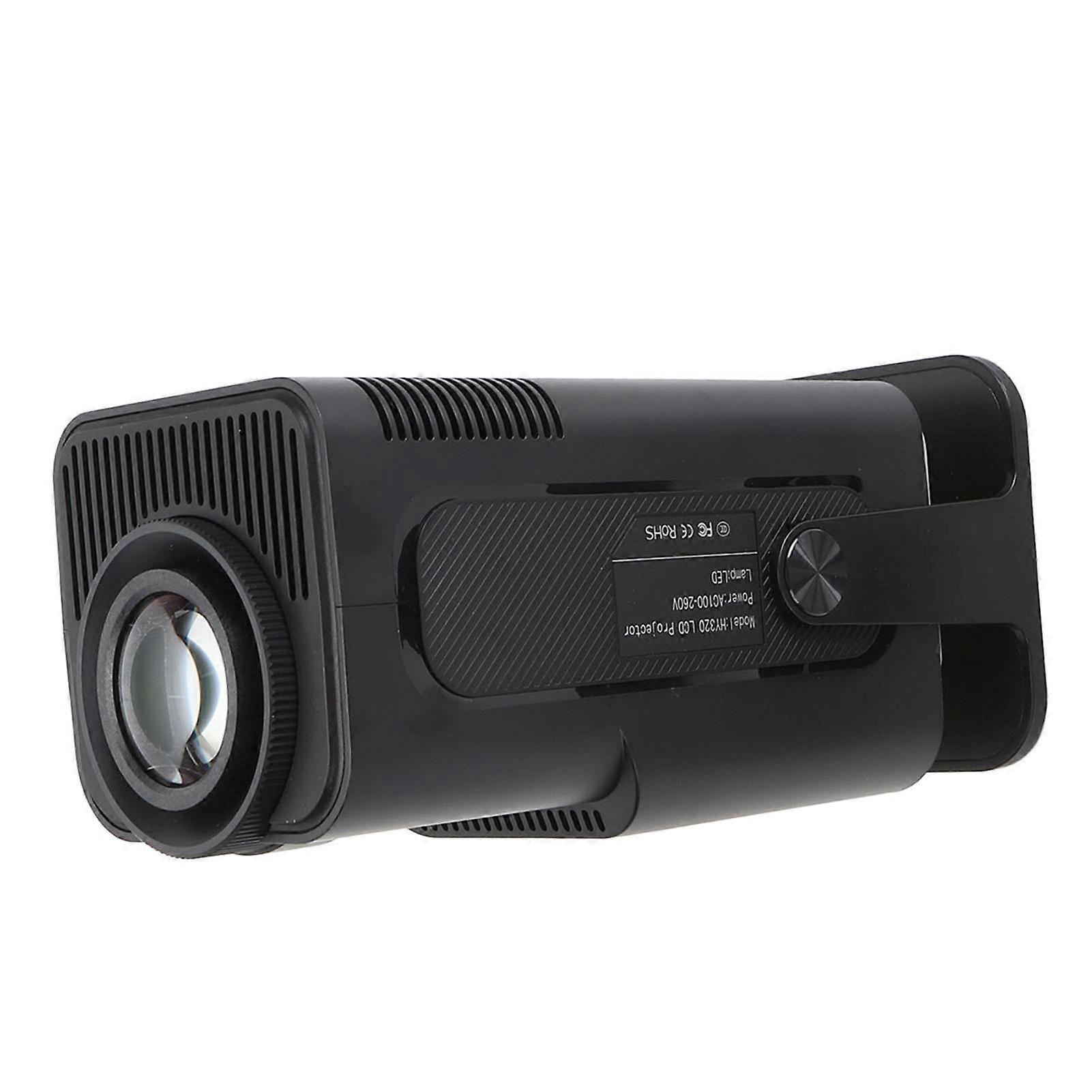 4K Small Projector 10000lm, 180° Rotation, WiFi 6, Black