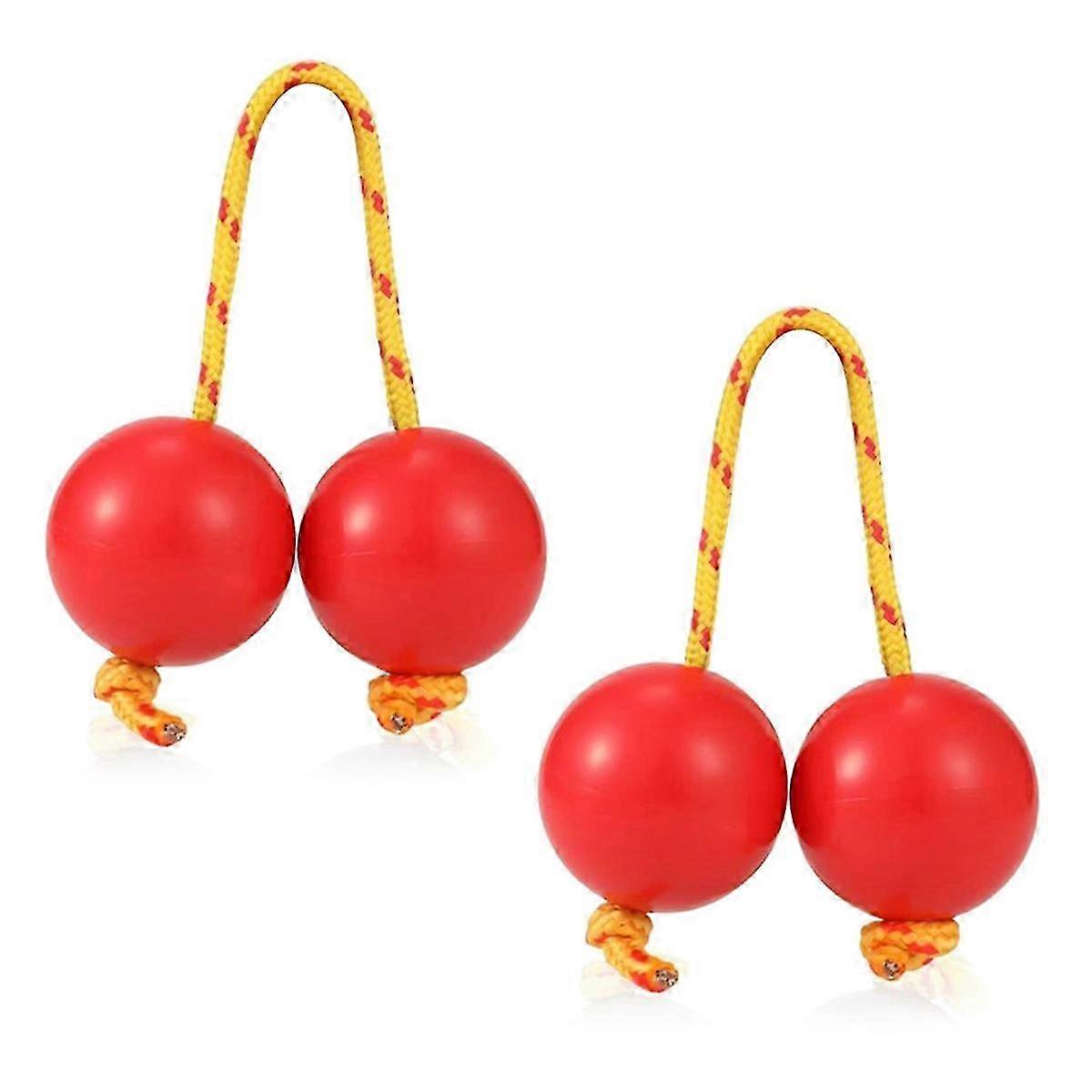 1 Pairs Aslatua Shakers Kashaka Musical Percussion Instrument Red