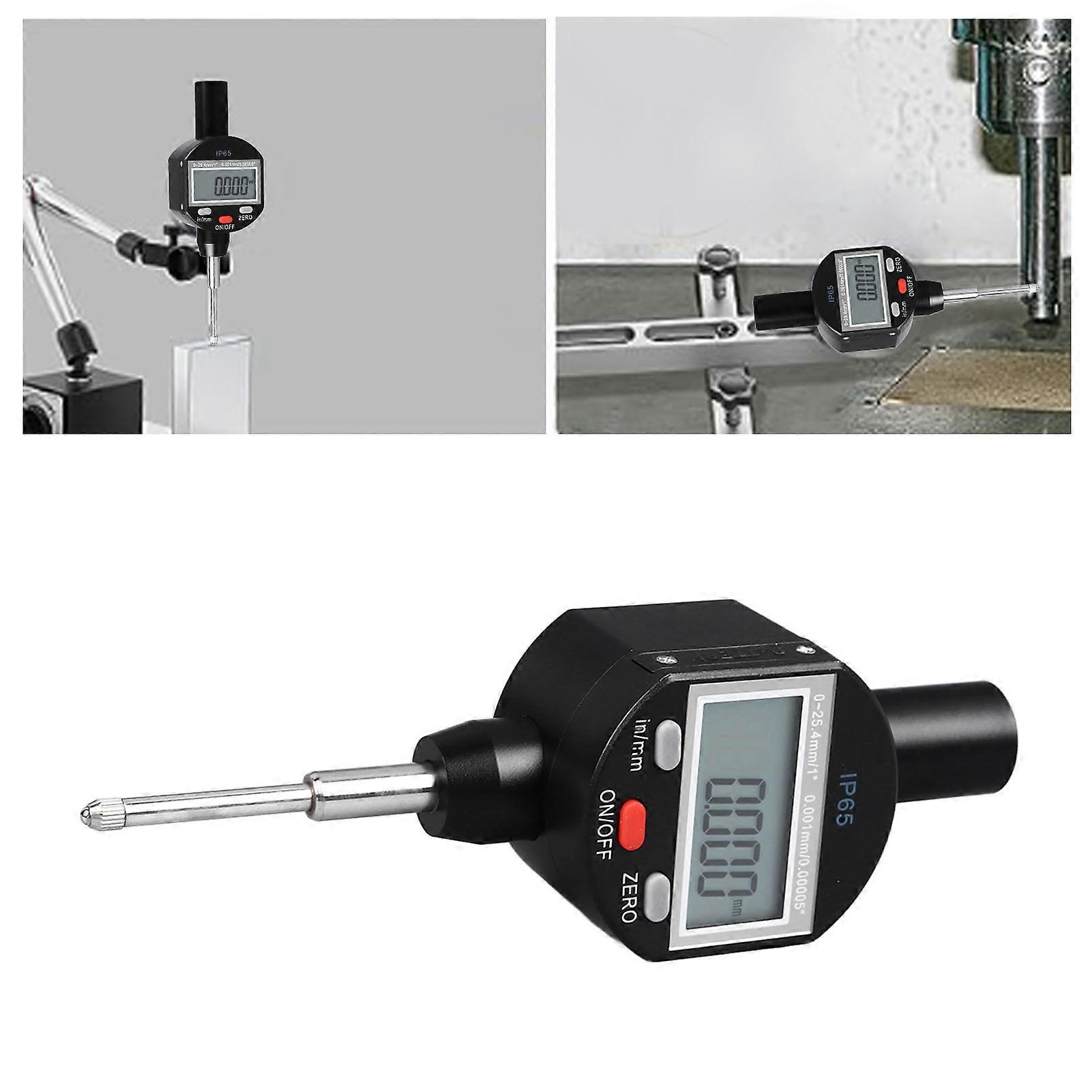 Digital Dial Indicator Gauge 0-25.4mm Range 0.001mm Resolution