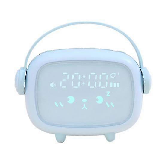 Mini Wireless Rechargeable Cute Angel Shape LED Night Light Mute Alarm Clock