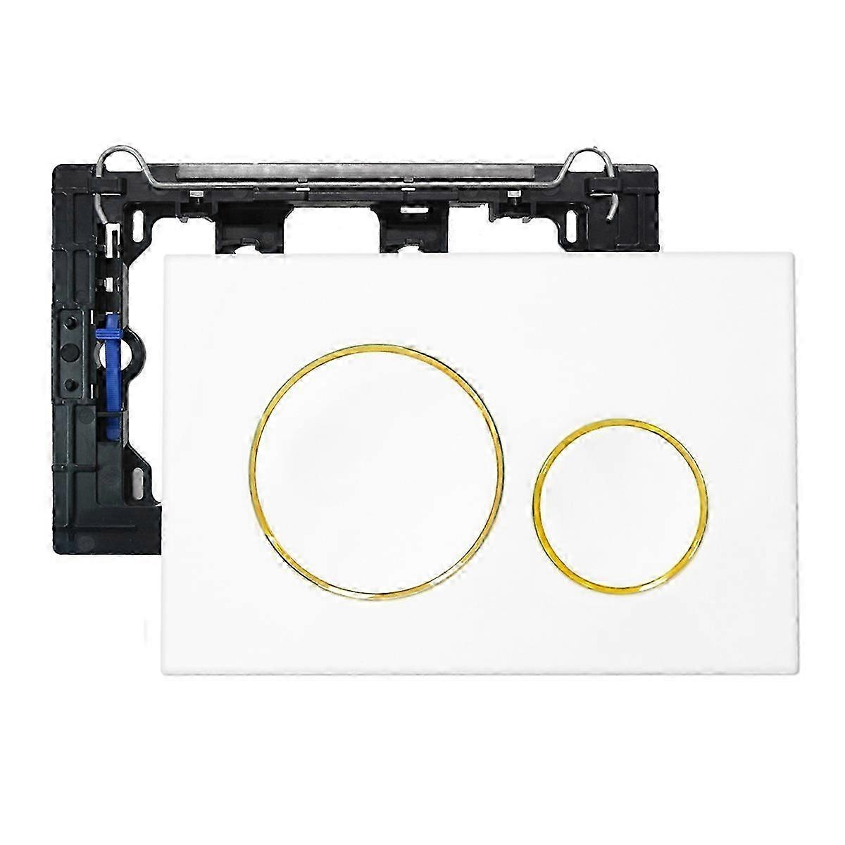 suitable for geberit sigma 20 dual flush toilet plate with golden ring