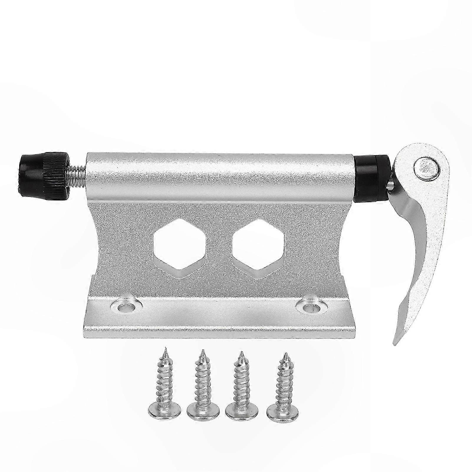 Silver Aluminum Alloy Fork Mount for Quick Release Bike Storage Solutions