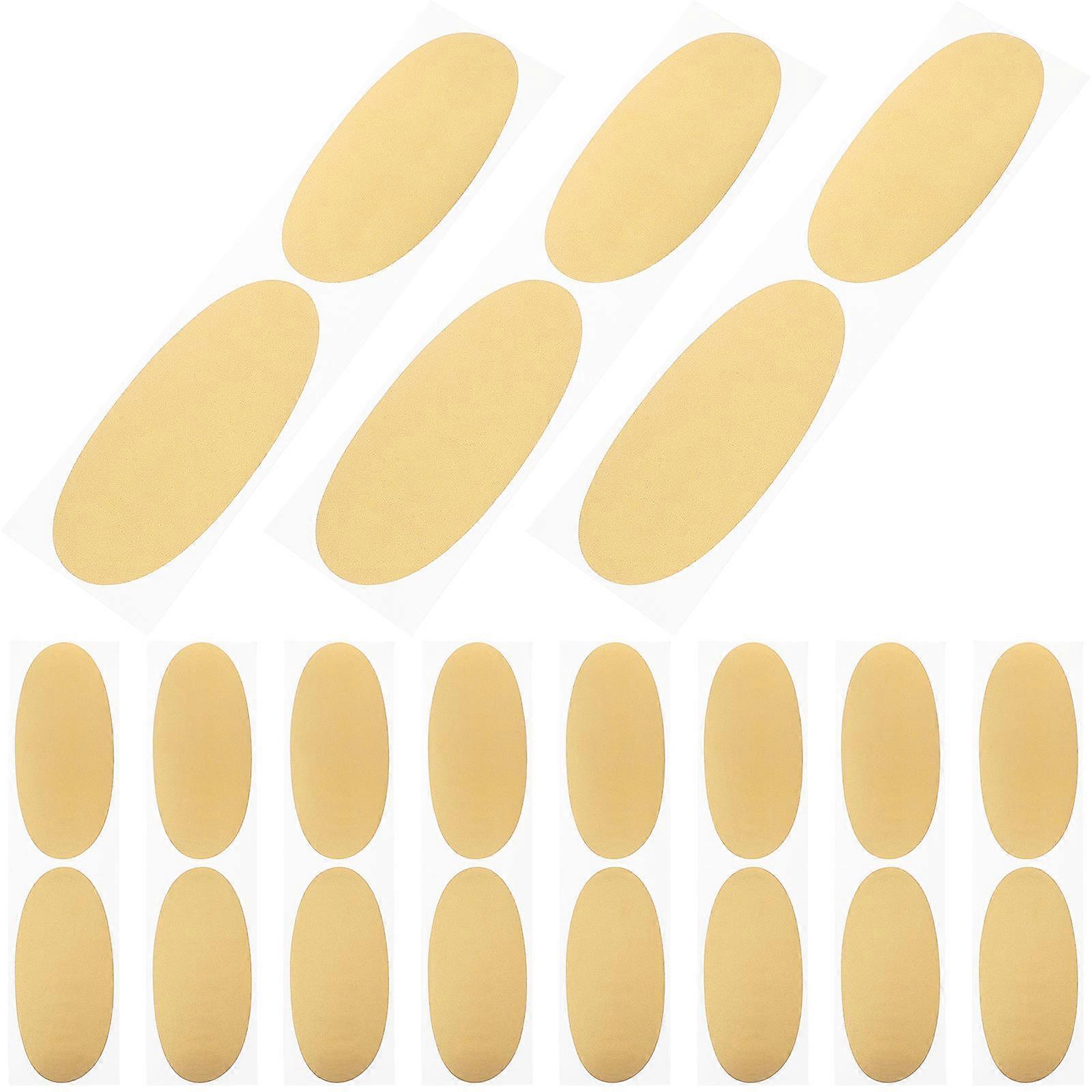 Scratch Off Stickers Oval Scratch Decals for Decor 50Pcs Peel and Stick Labels