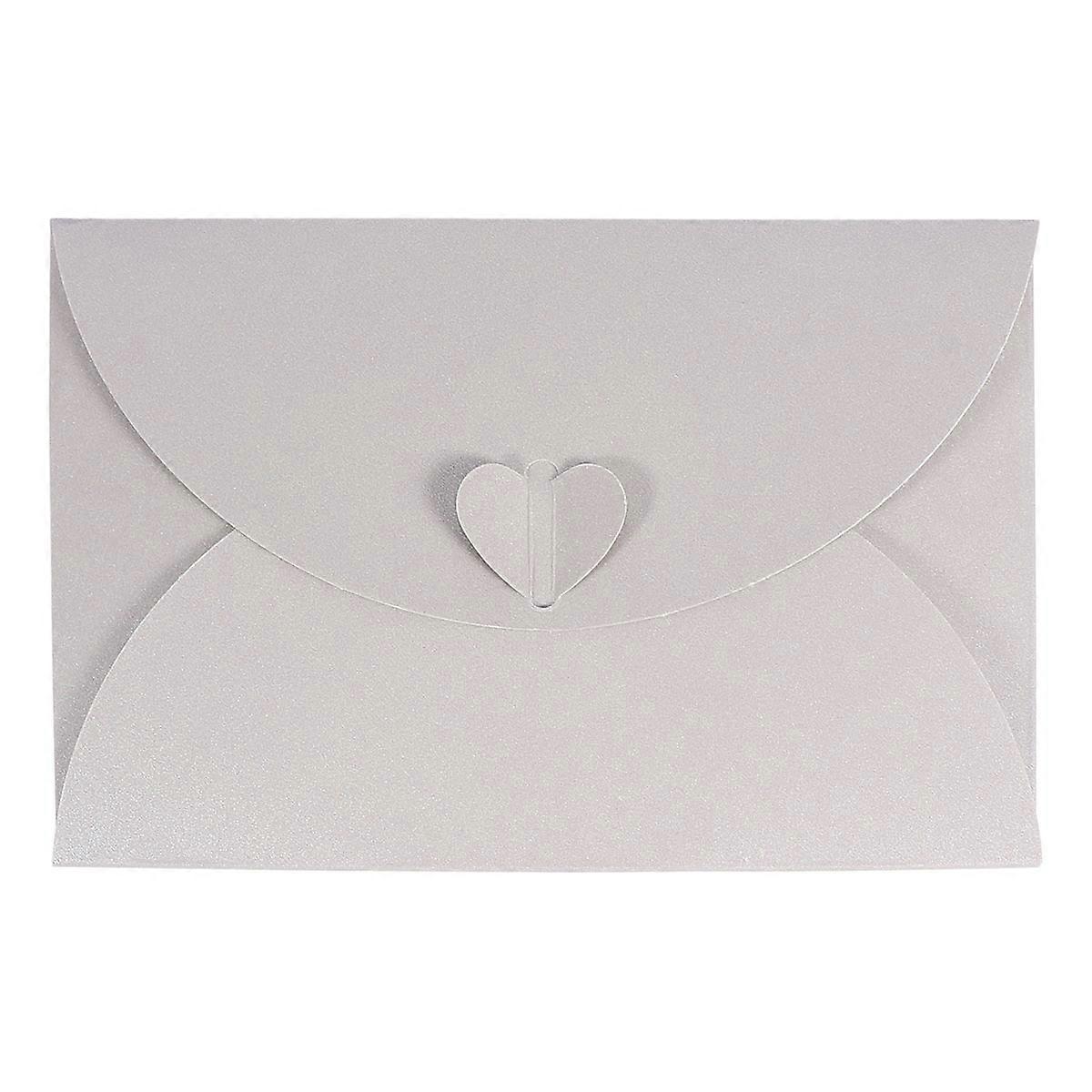 Fancy Envelopes Letter Envelopes Mall Use Silver 15.5x10.5cm Gift Enclosure 20Pcs