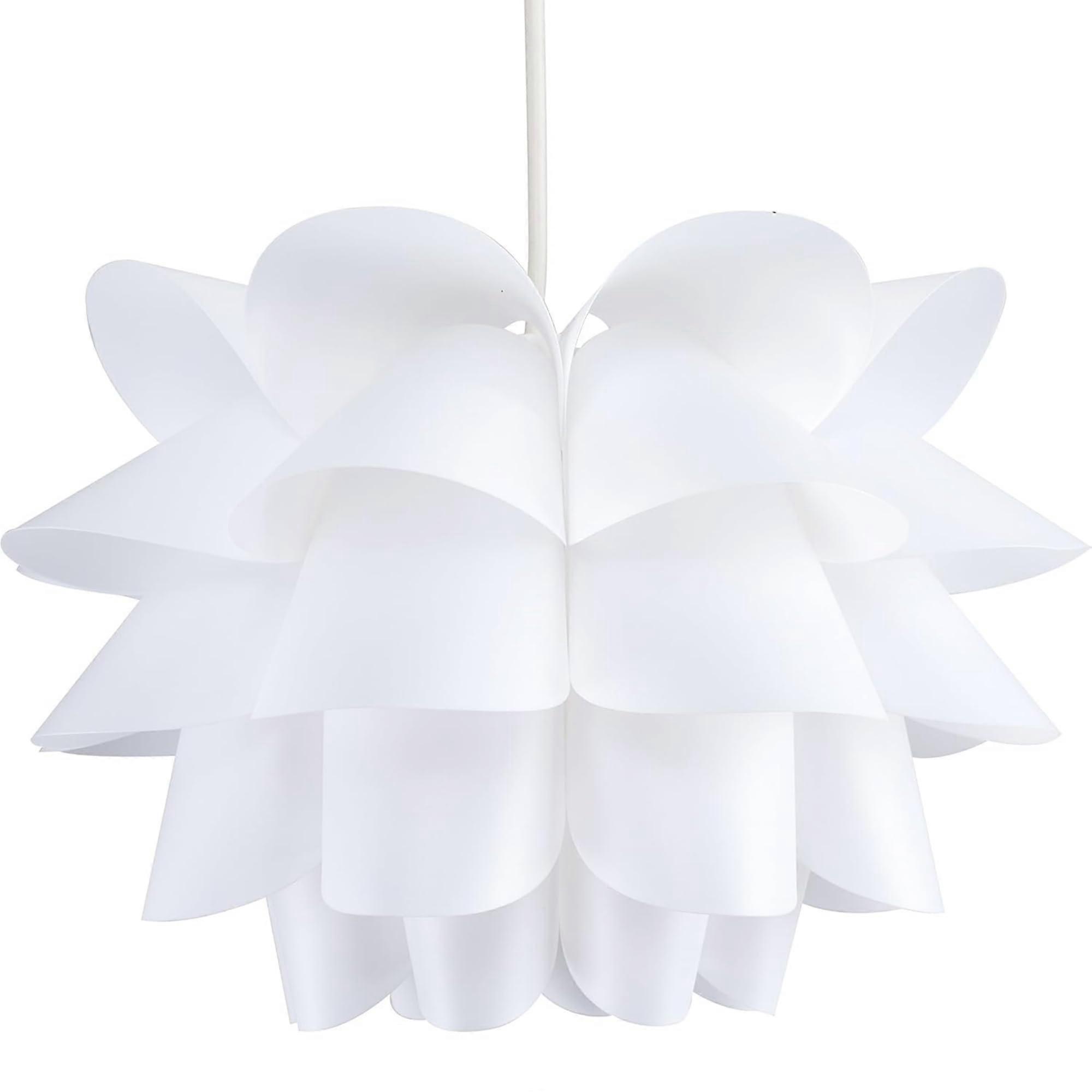 Modern Intricate Design White Ceiling Light Shade For Pendant Lights, 400 Cm Shade Width, White Ceiling Decor Lighting