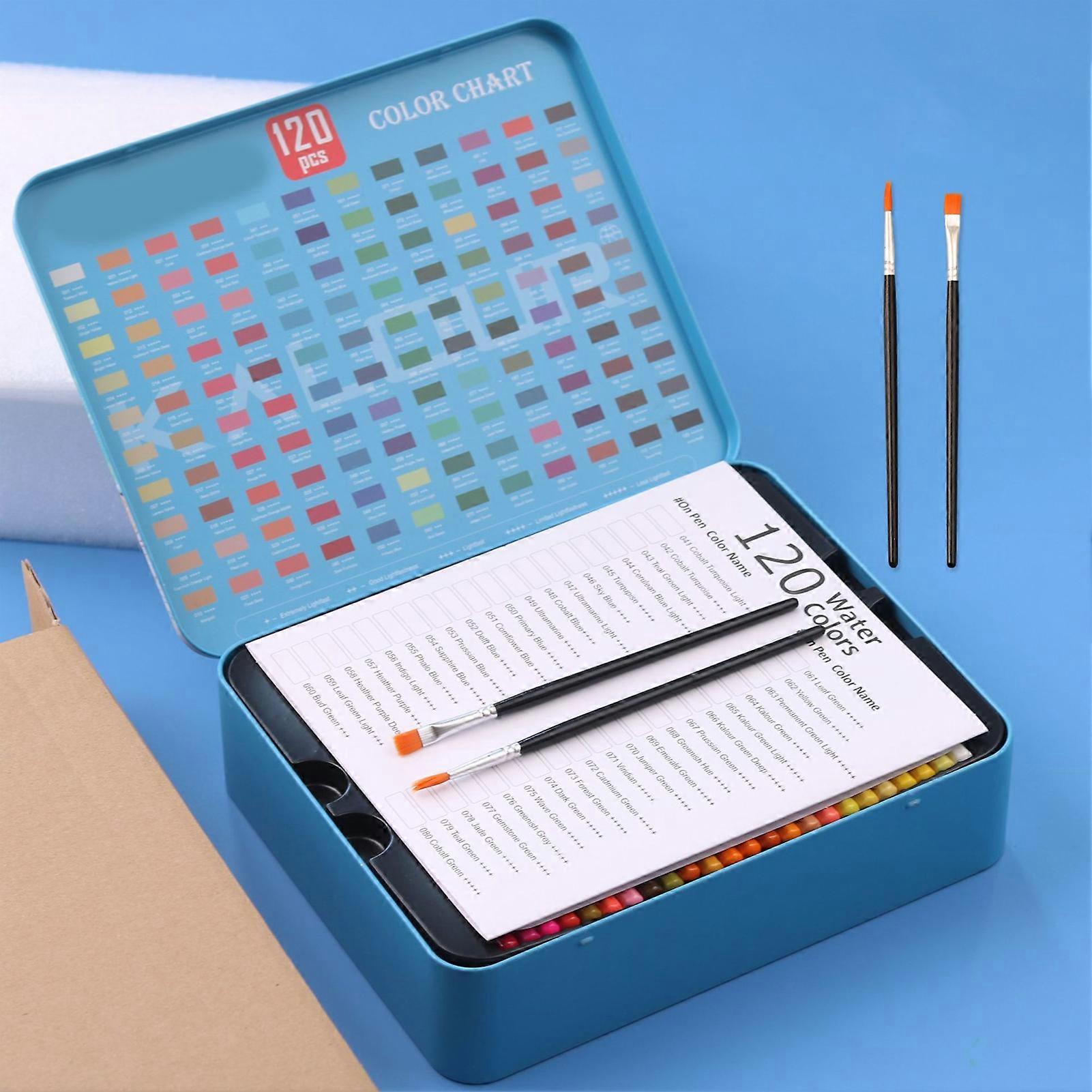 120-Color DIY Portable Coloring Pencils Set with Durable Case