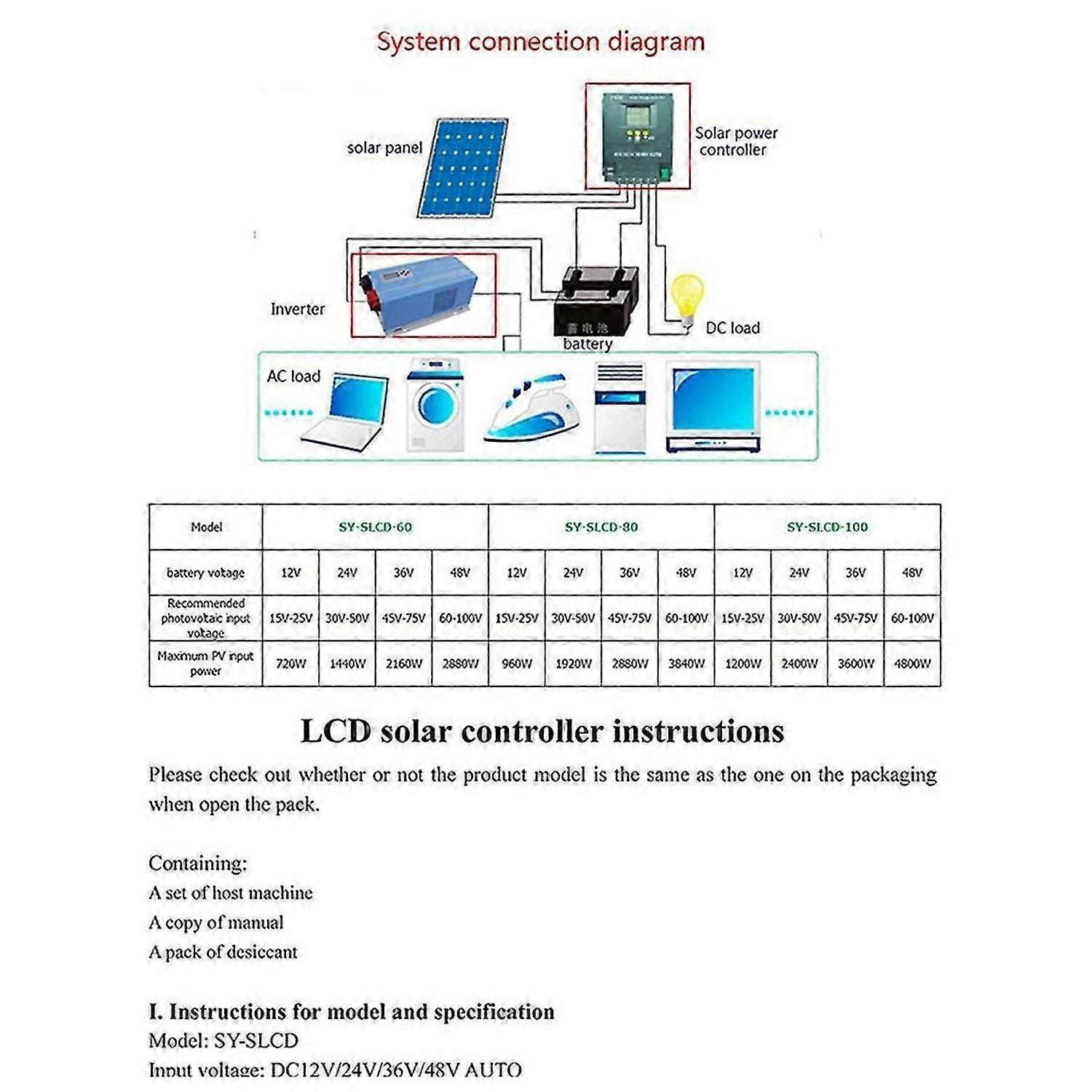60A MPPT Solar Charge Controller 12V 24V 36V 48V Battery System Auto
