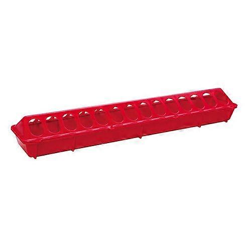 Miller Little Giant Plastic Flip-Top Ground Poultry Feeder 20" Red, 1 Count