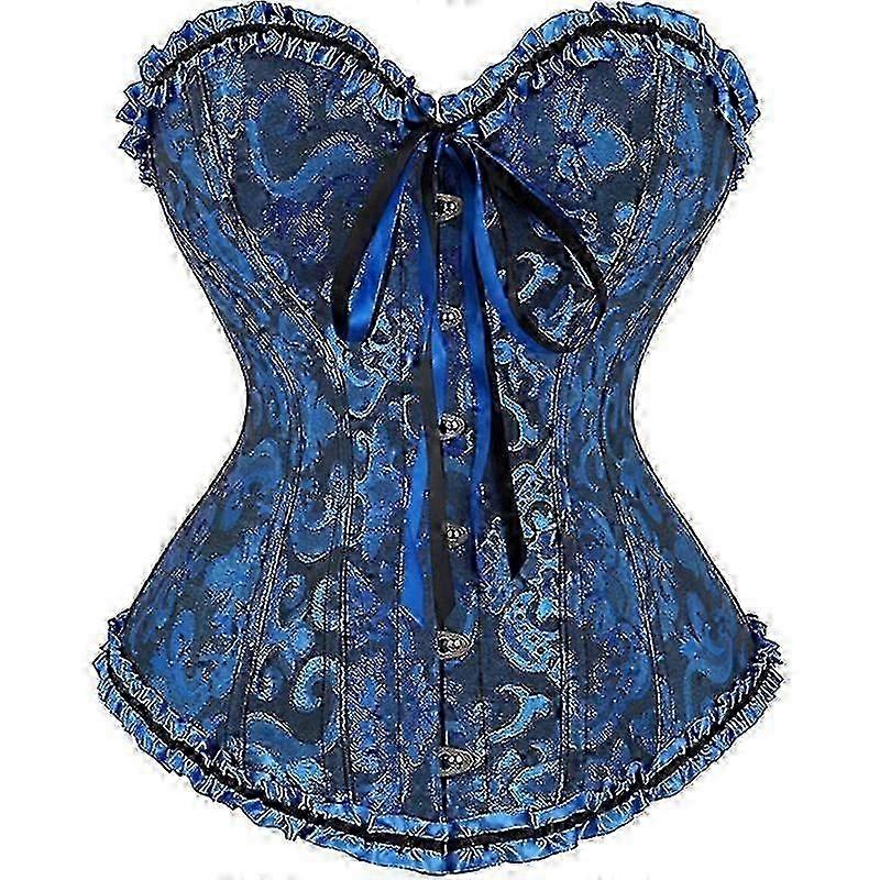 المرأة الدانتيل حتى الظهر مثير مشد الأزهار للنساء الملابس الداخلية بوستير أعلى حجم زائد