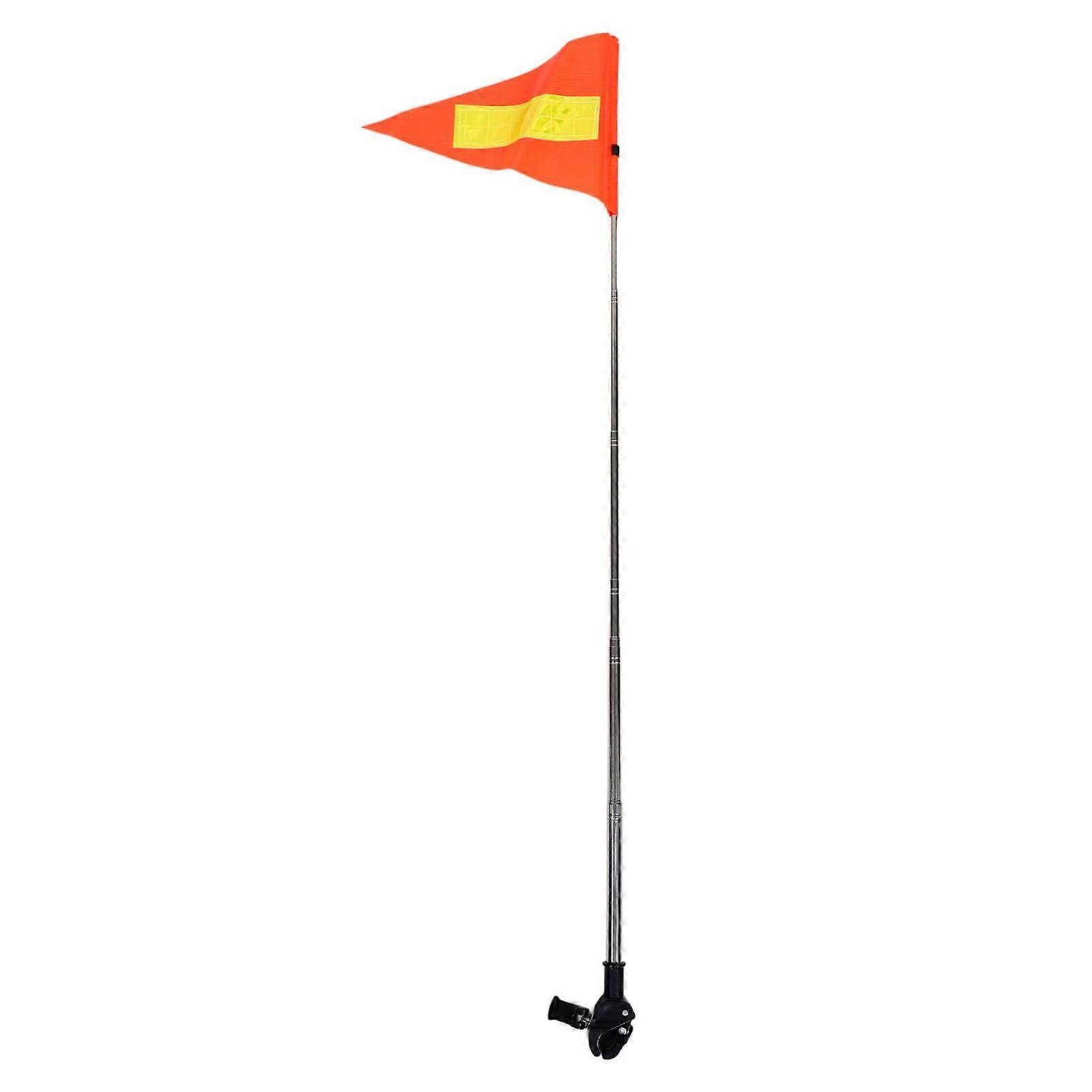 Rustproof Telescopic Flagpole For Outdoor Use On Golf Carts Bicycles Wheelchairs Features Reflective Coating Multicolor