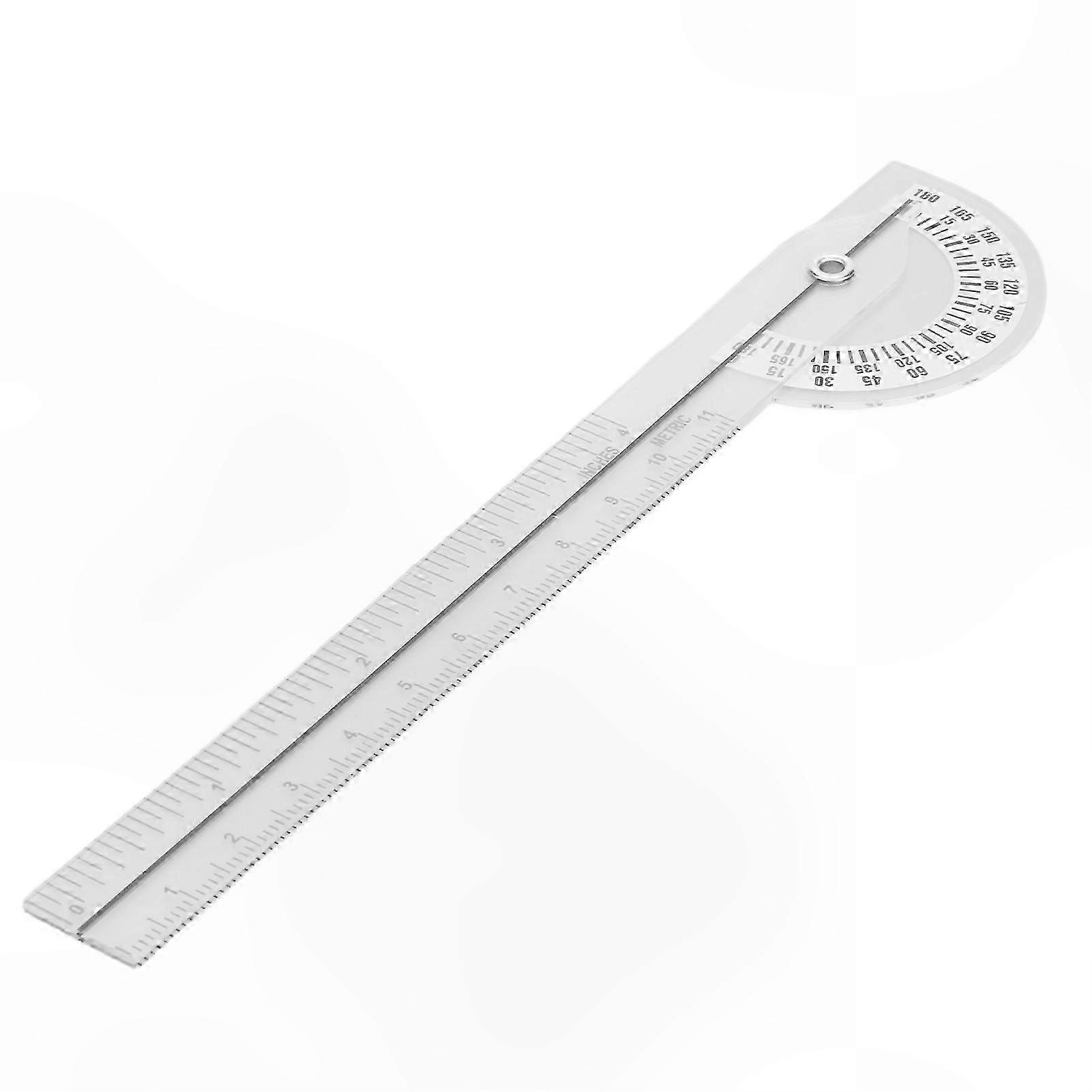 Transparent 180-Degree Protractor for Joint Motion Measurement in Physical Therapy