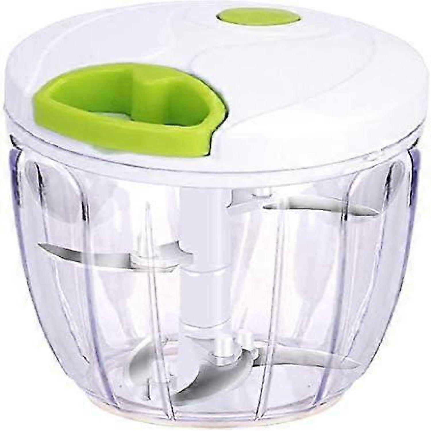 Manual Chopper, Quick Hand Pull Vegetable Chopper/Chopper (3 Cups) for Onions/Garlic/Herbs/Meats/Salad -HK908