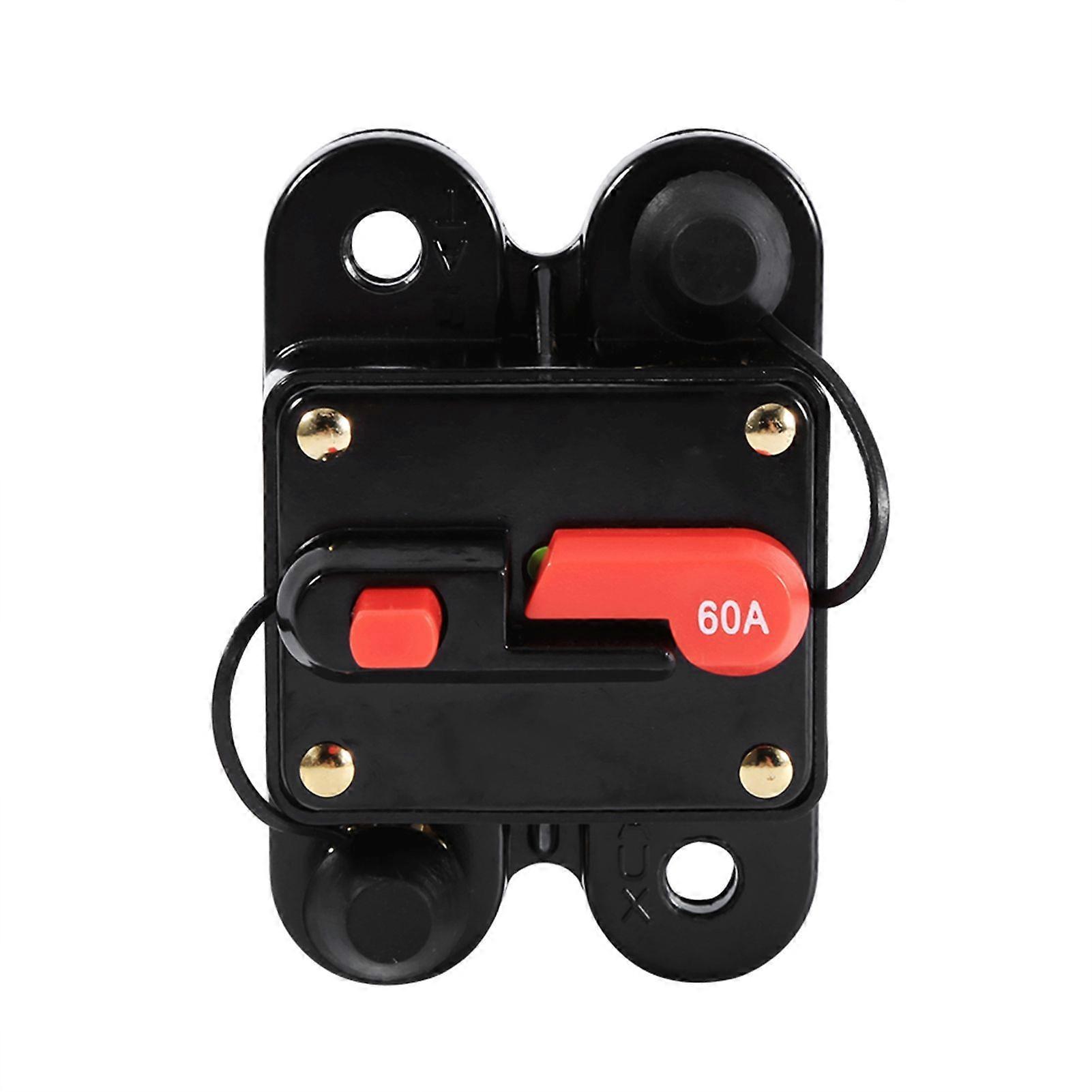50Amp -100Amp Circuit Breaker Reset Fuseholder Car Boat Fuse Holder Waterproof 12-24V New 60A