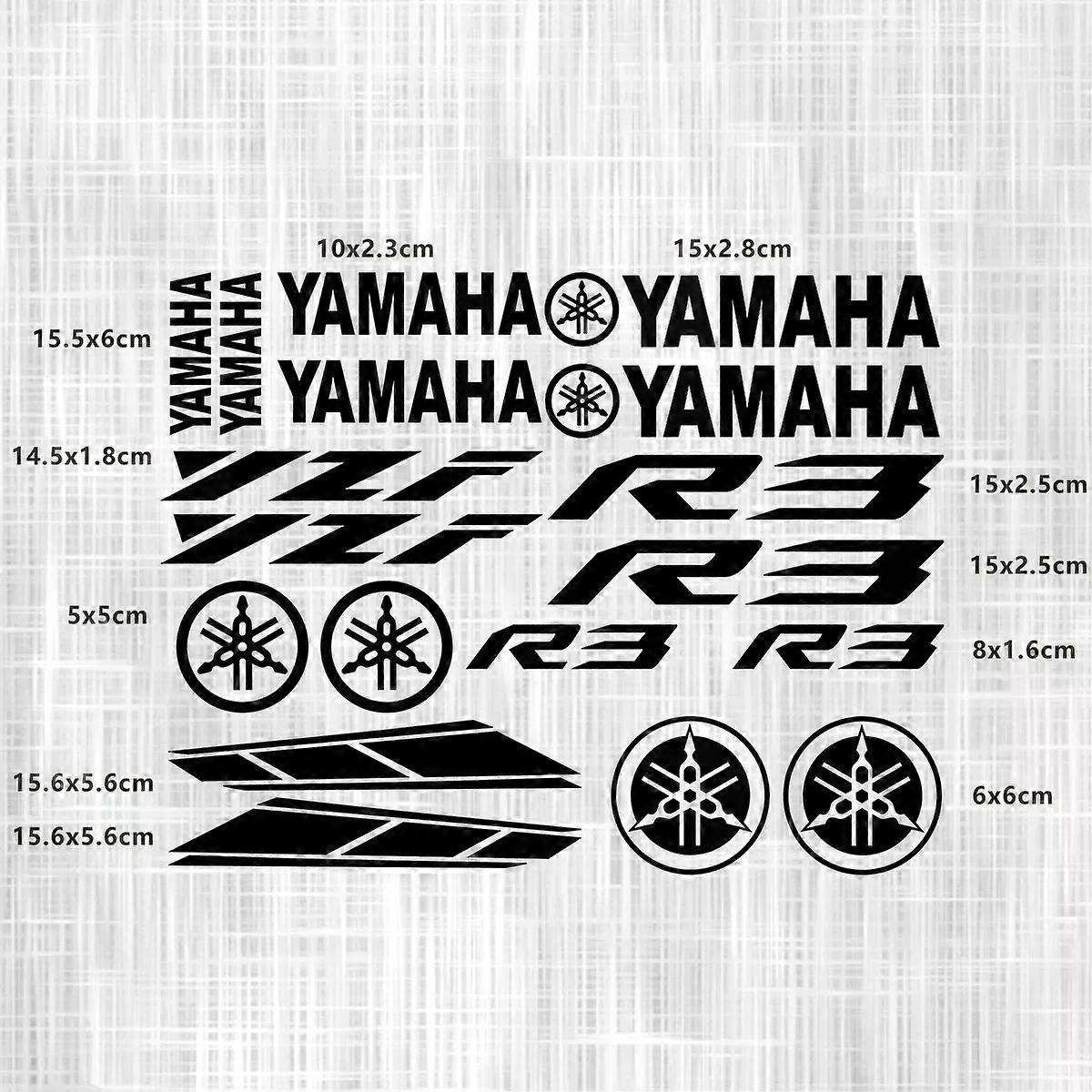 הגש מועמדות עבור סט מדבקות קסדת אופנוע YZF R3 לוגו