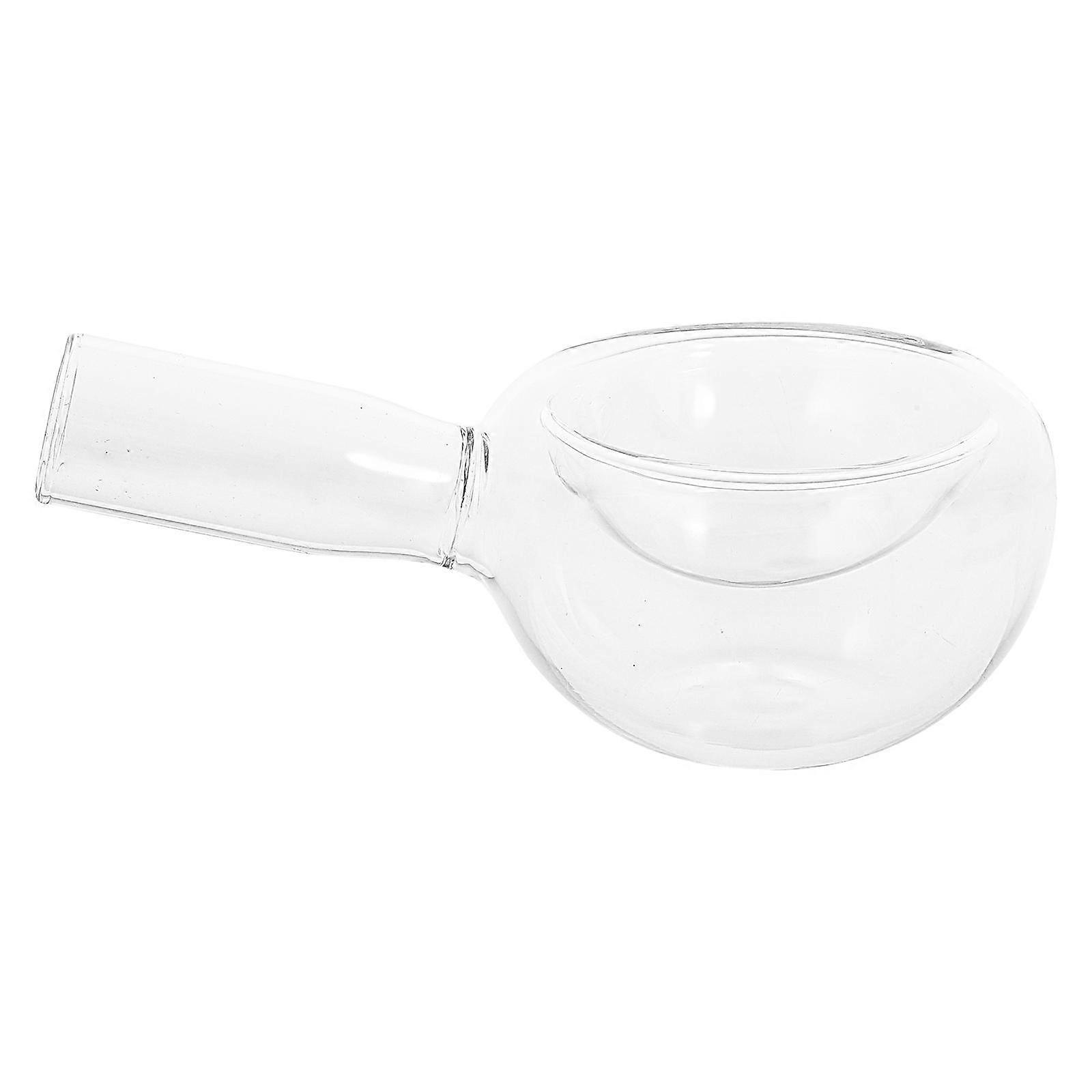 Food Holder for Storage 1Pcs High Borosilicate Glass Dry Ice Creative Dish
