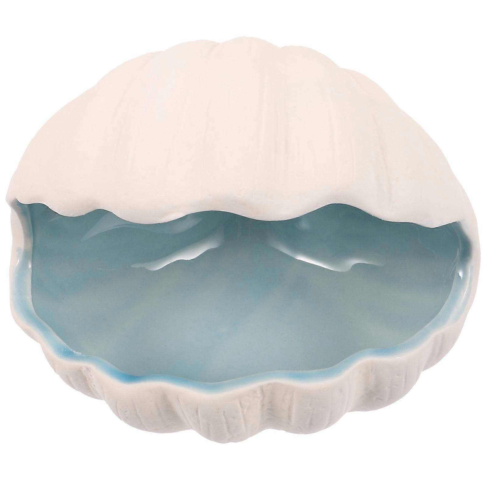 Decorative Ceramic Trinket Dish Ocean Theme for Key Storage 5Pcs