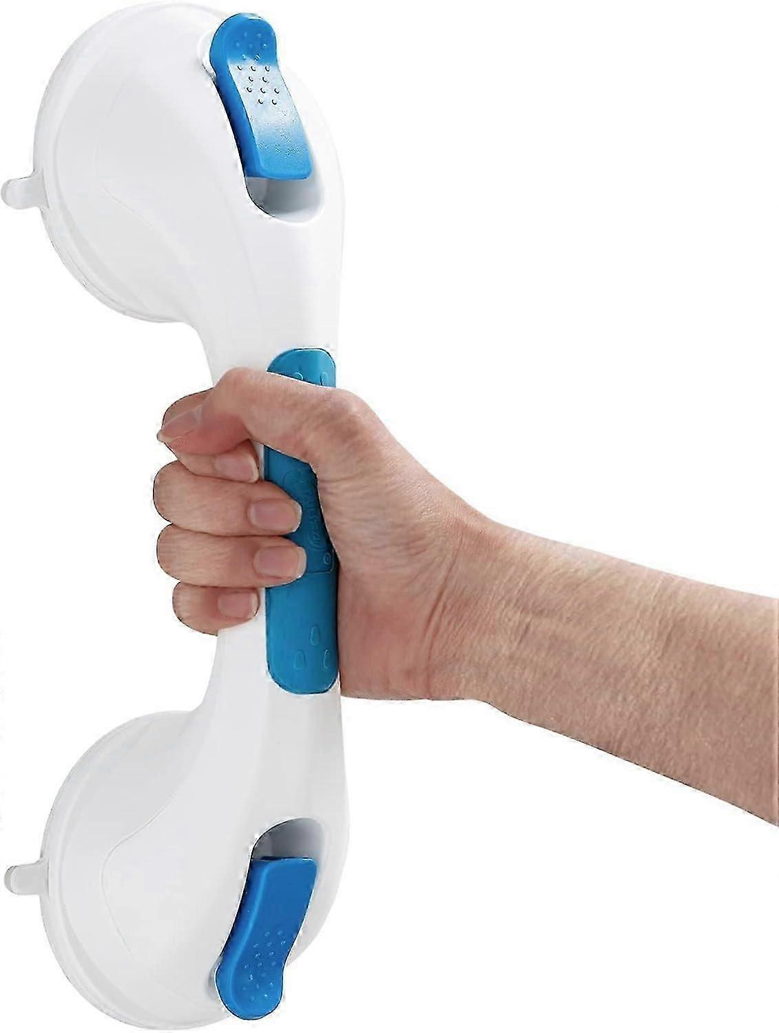 شفط مقابض الدش ، قضبان دش أمان MAX 109 KG ، لا درابزين حفر مقاوم للماء (أزرق ، قصير)