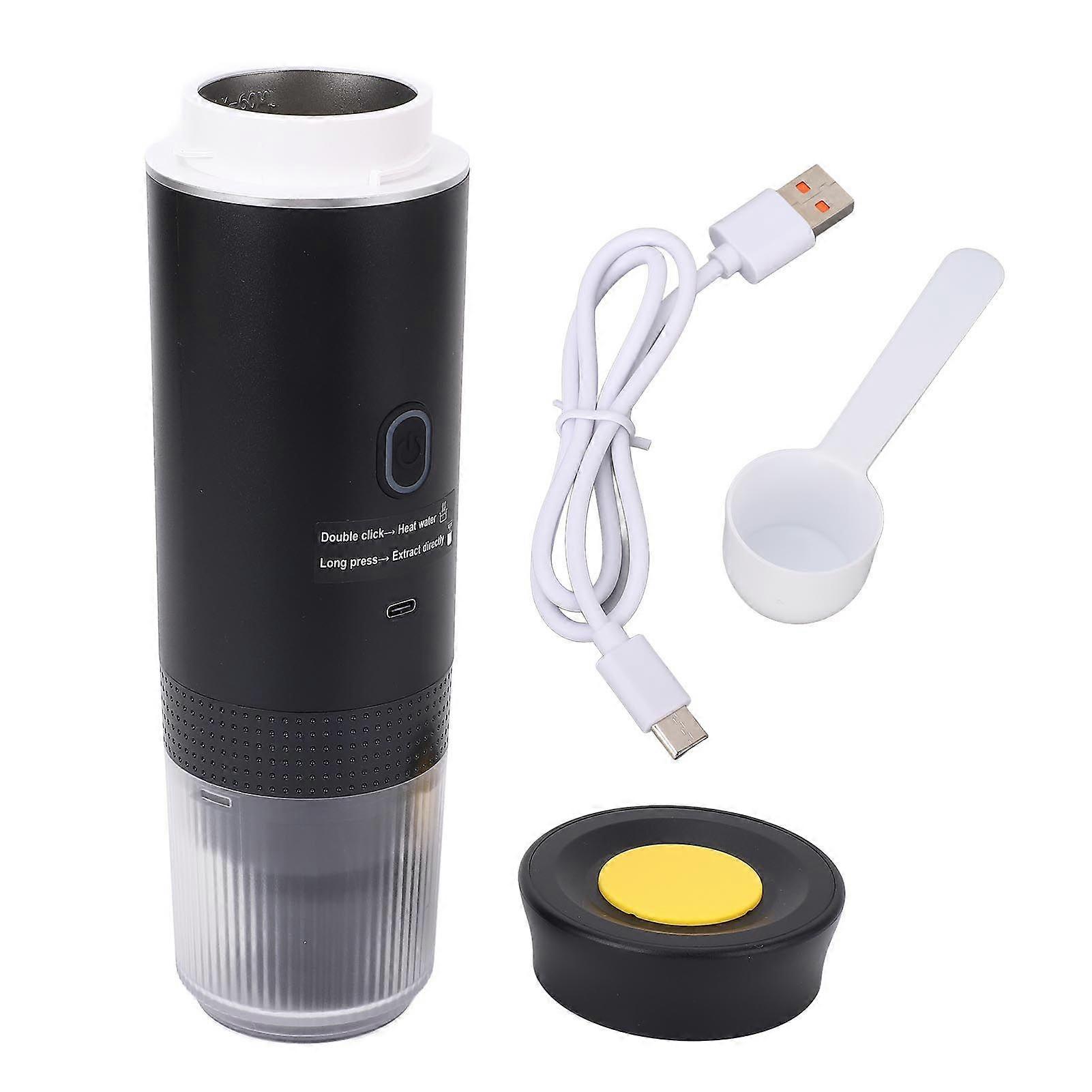Portable Electric Coffee Machine 15 Bar Cordless Heating Car Coffee Maker for Travel Camping Home