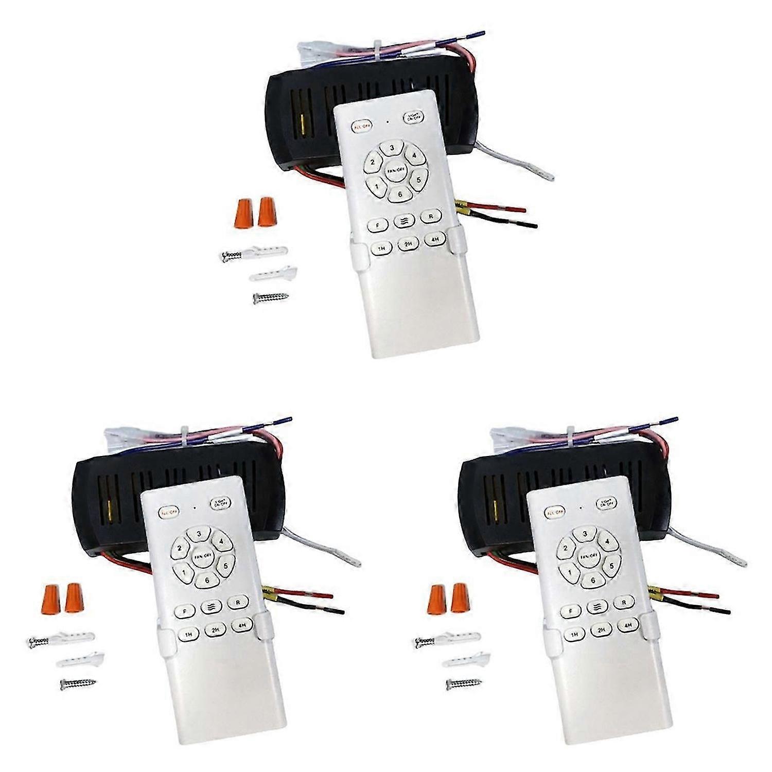 Frequency Conversion Ceiling Fan RControl Kit 6-Speed Remote Receiver