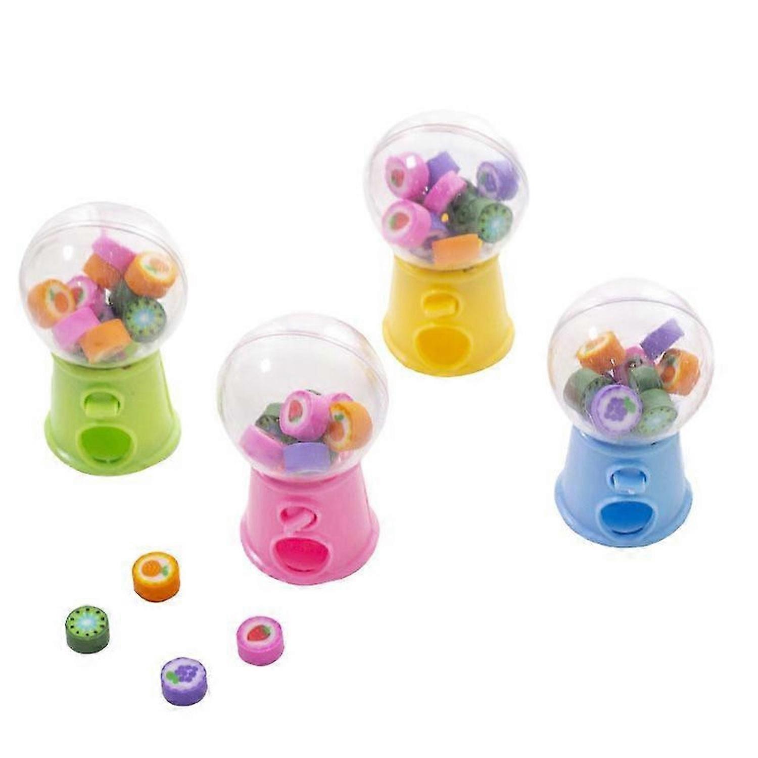 Creative Mini Fruit Gashapon Eraser Machine Eraser Dispenser