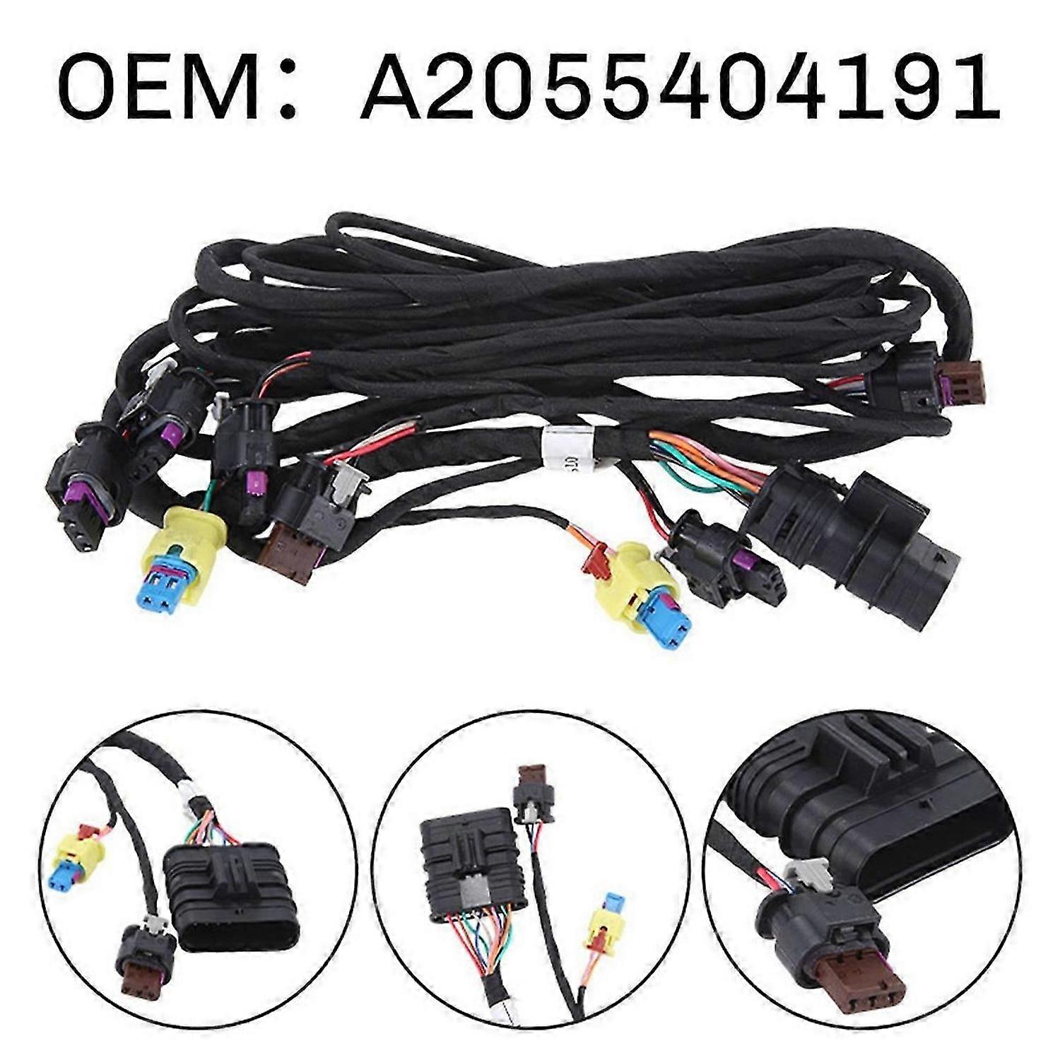 A2055404191 Car Front Bumper Parking Sensor Wiring Harness for W205 2013-2020 2055404191