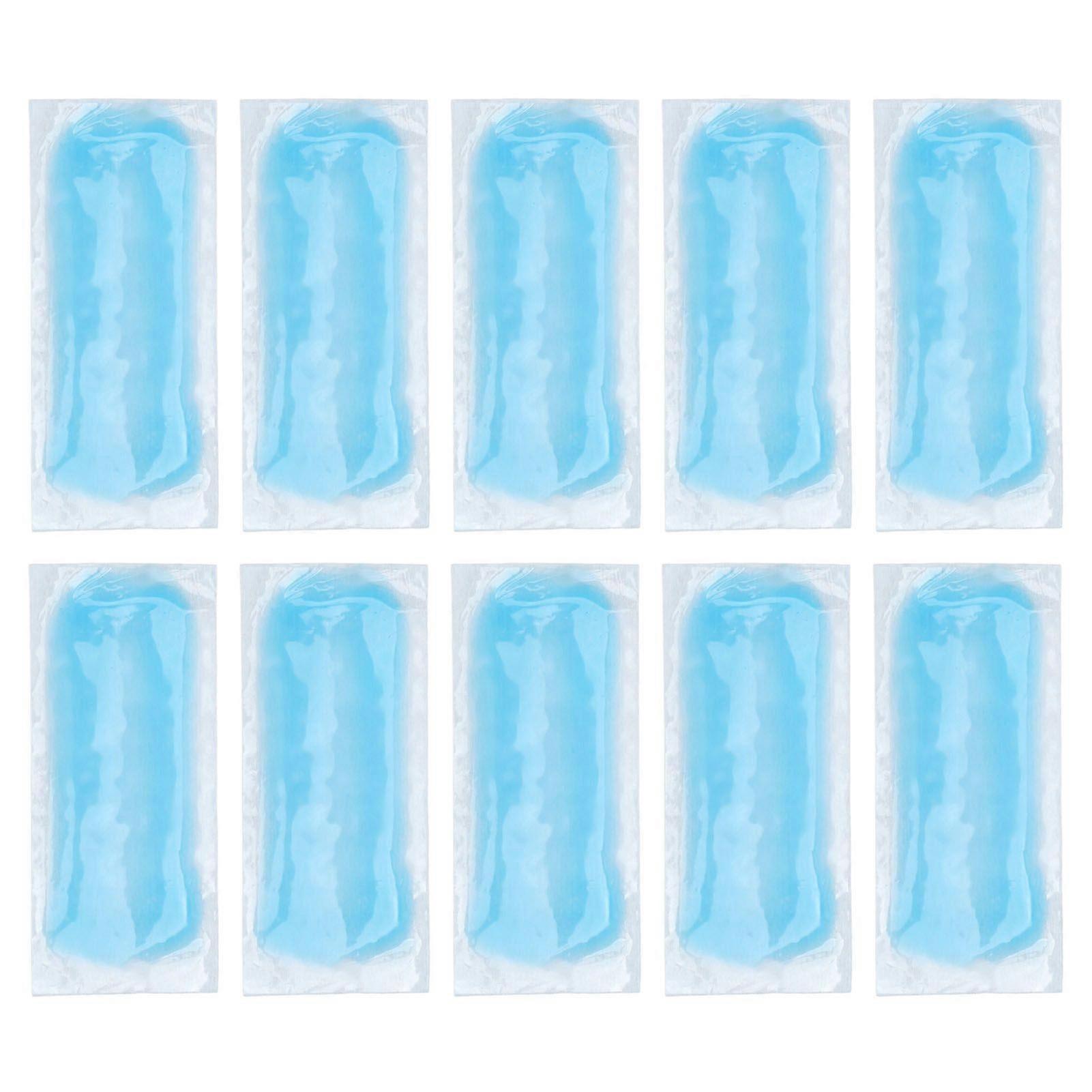 10pcs Cooling Gel Patch Safe Odorless Cool Comfortable Tight Fit Small Hydrogel Material Fever Patch