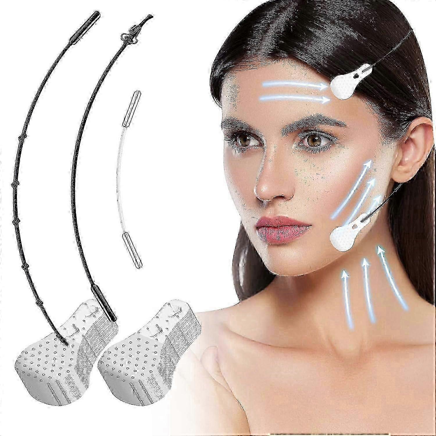 Face Lift Tape Invisible, 80Pcs Instant Face Tape with High Elasticity, V-line Face Lifting & Tightening, Ultra-thin & High Elasticity