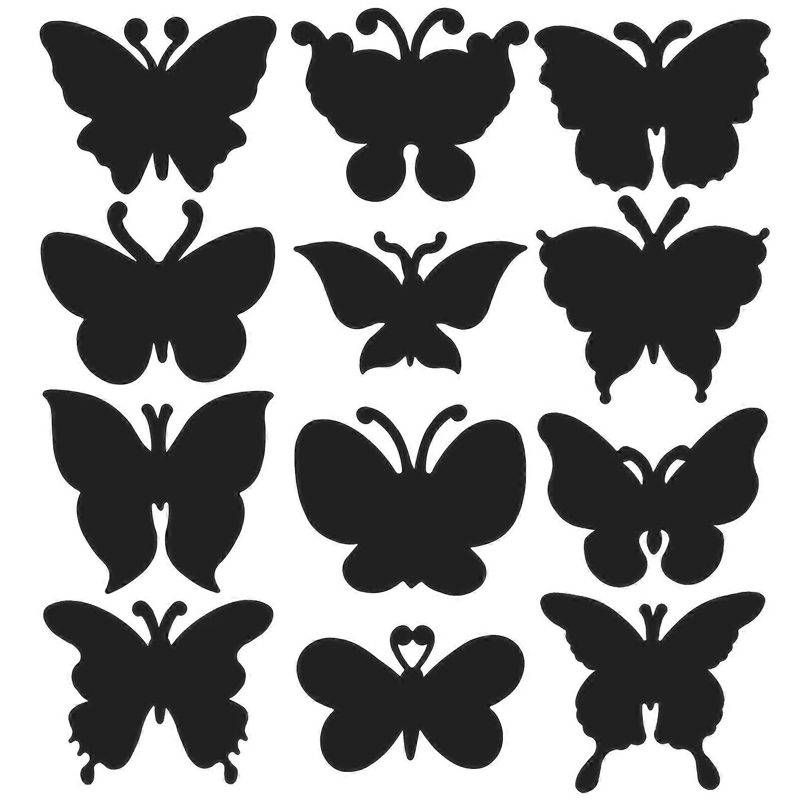 Scratching Playthings Butterfly Shaped Toy for DIY Art 12Pcs Paper Toy