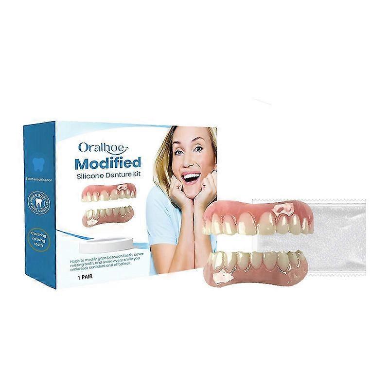 Oralhoe Modified Teeth False Teeth Set Beautiful Tooth Denture Modified Teeth False Teeth Set