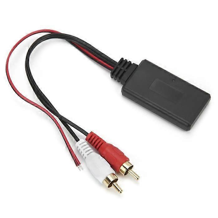 Qiilu Car Bluetooth Module RCA Adapter Radio Bluetooth 5.0 Wireless Audio Music Cable for Auto Car